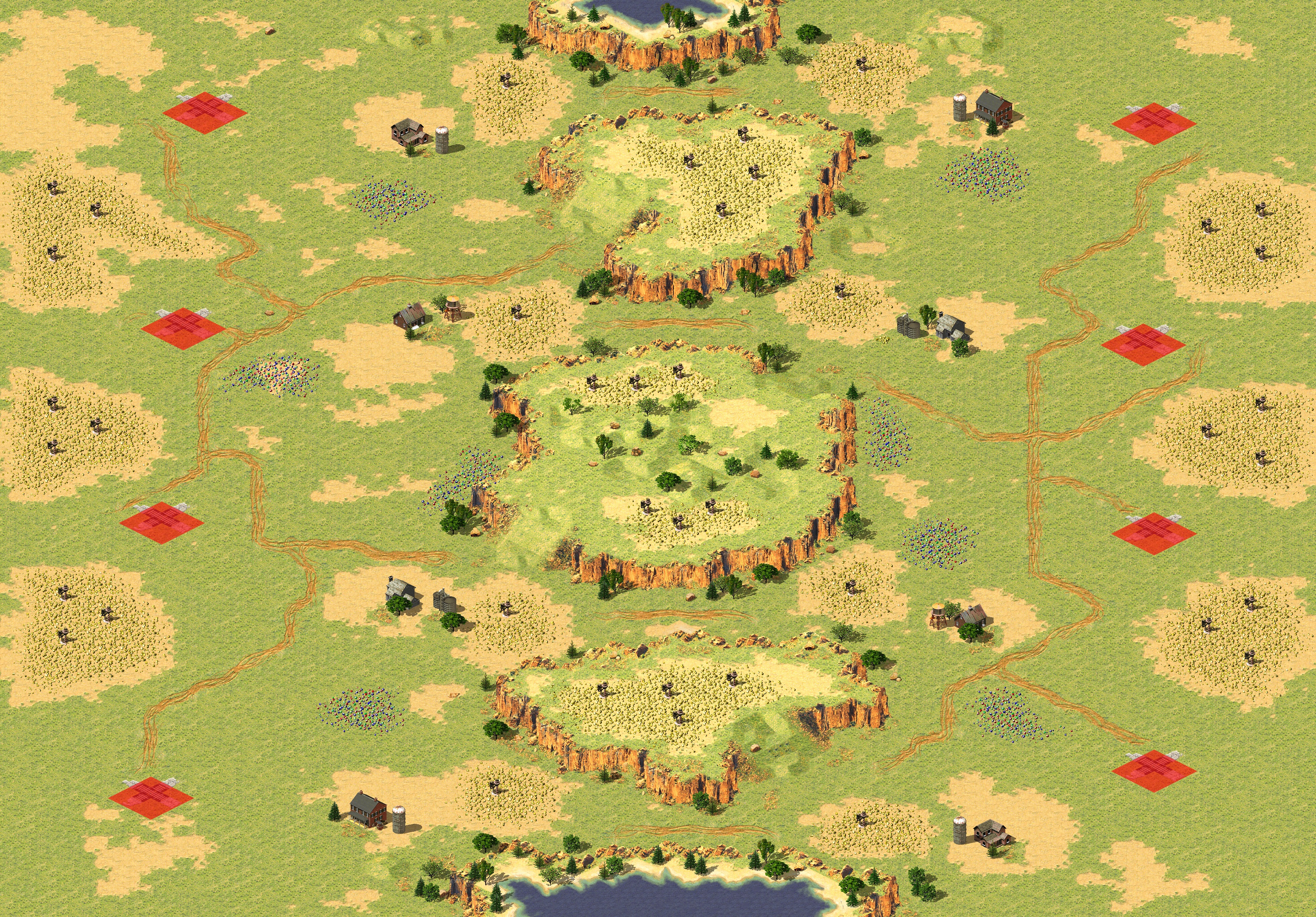 Rendered map: [8] Tour of Egypt Ra2 (4v4)