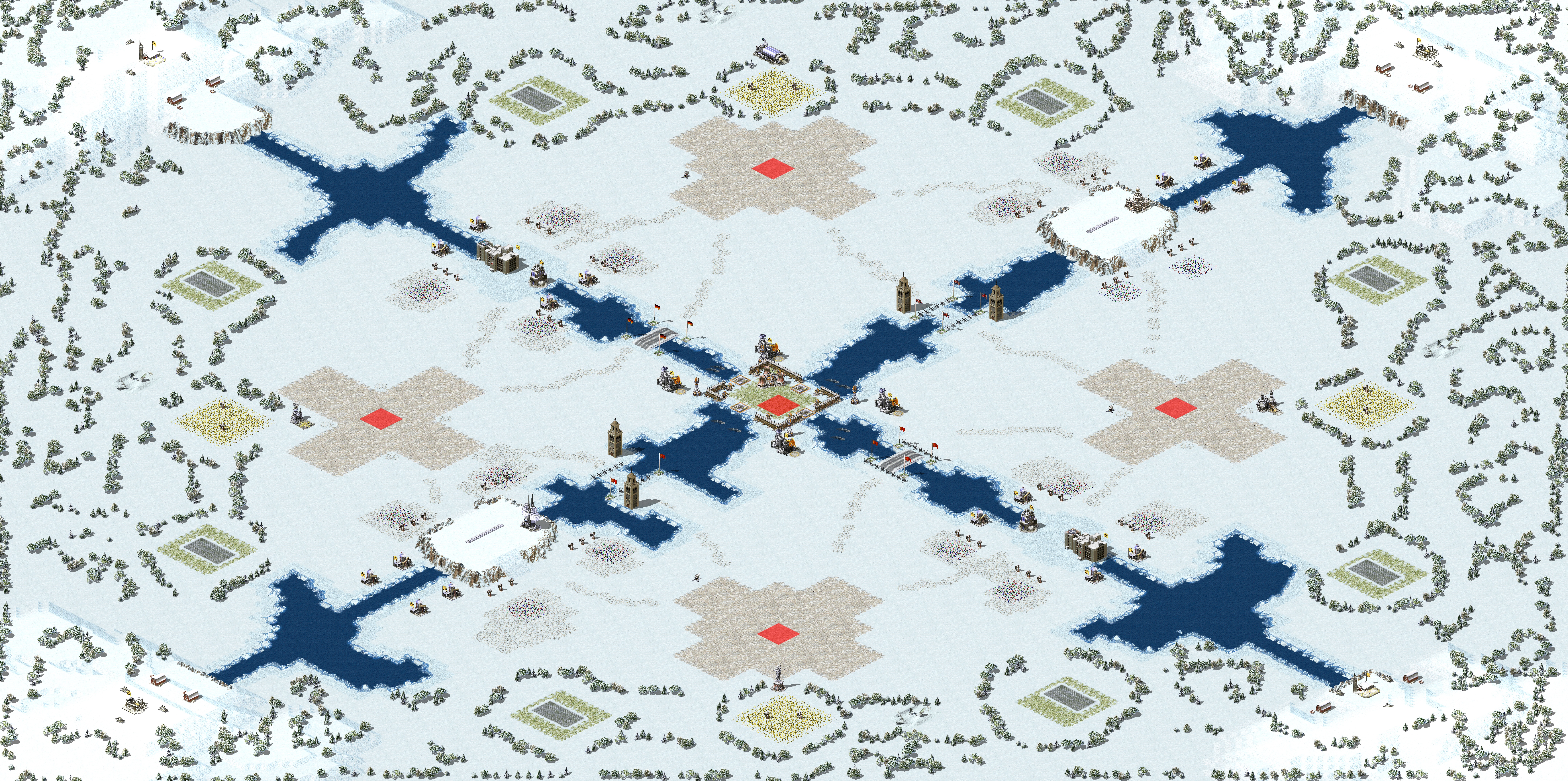 Rendered map: White Ground - Equal Footing
