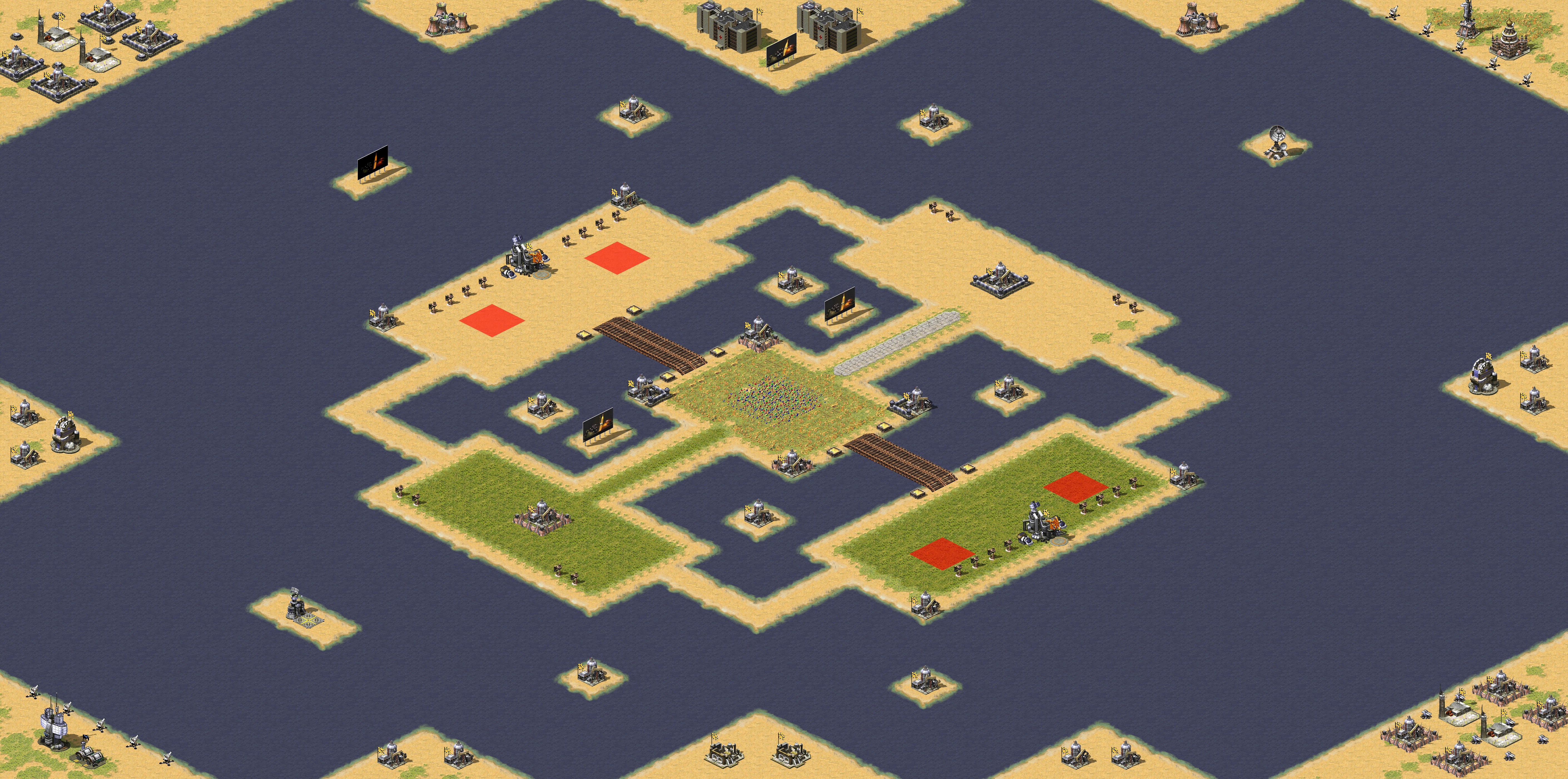 Rendered map: Small Plot 2v2 (Allied Electric)