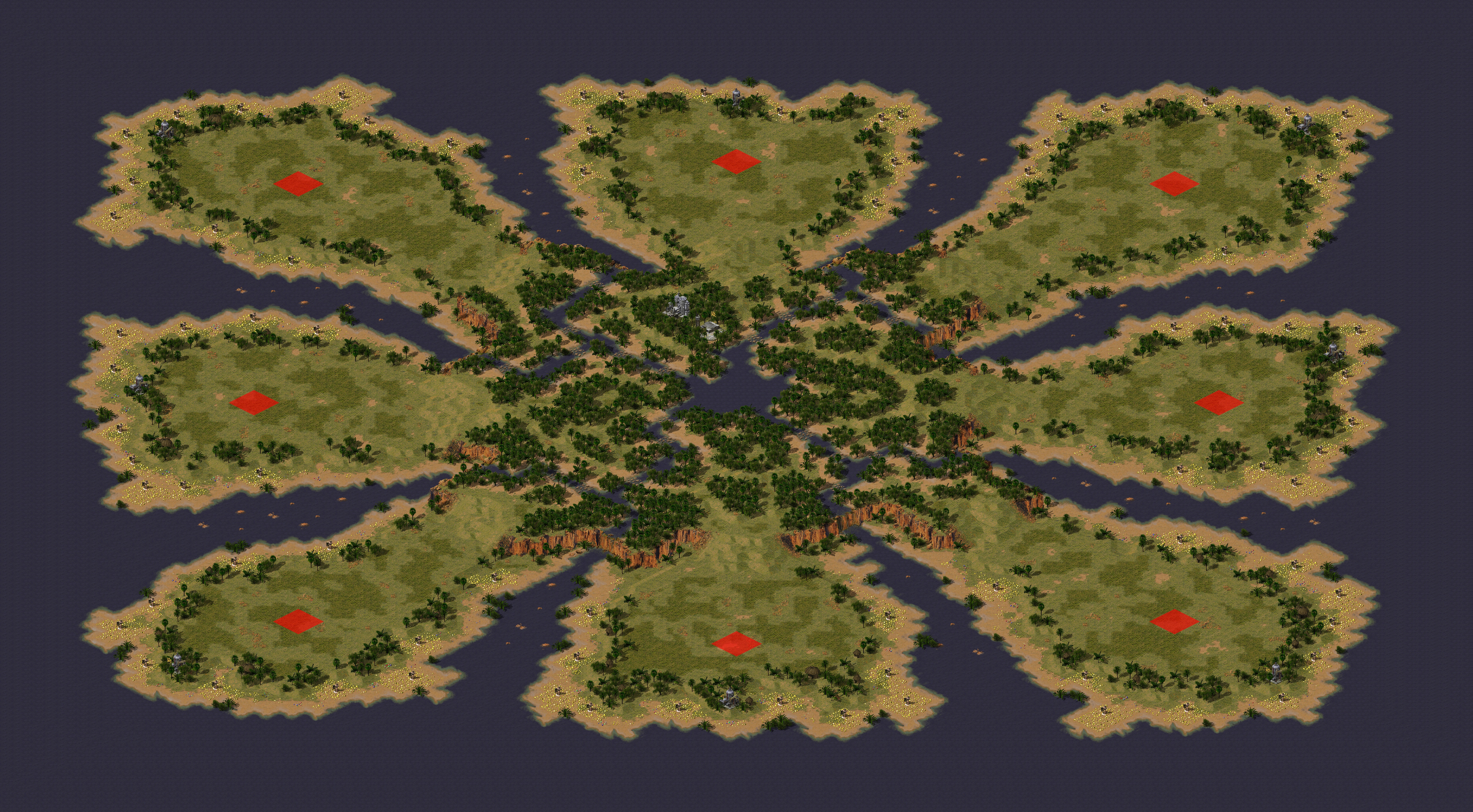 Rendered map: Jungle Warfare