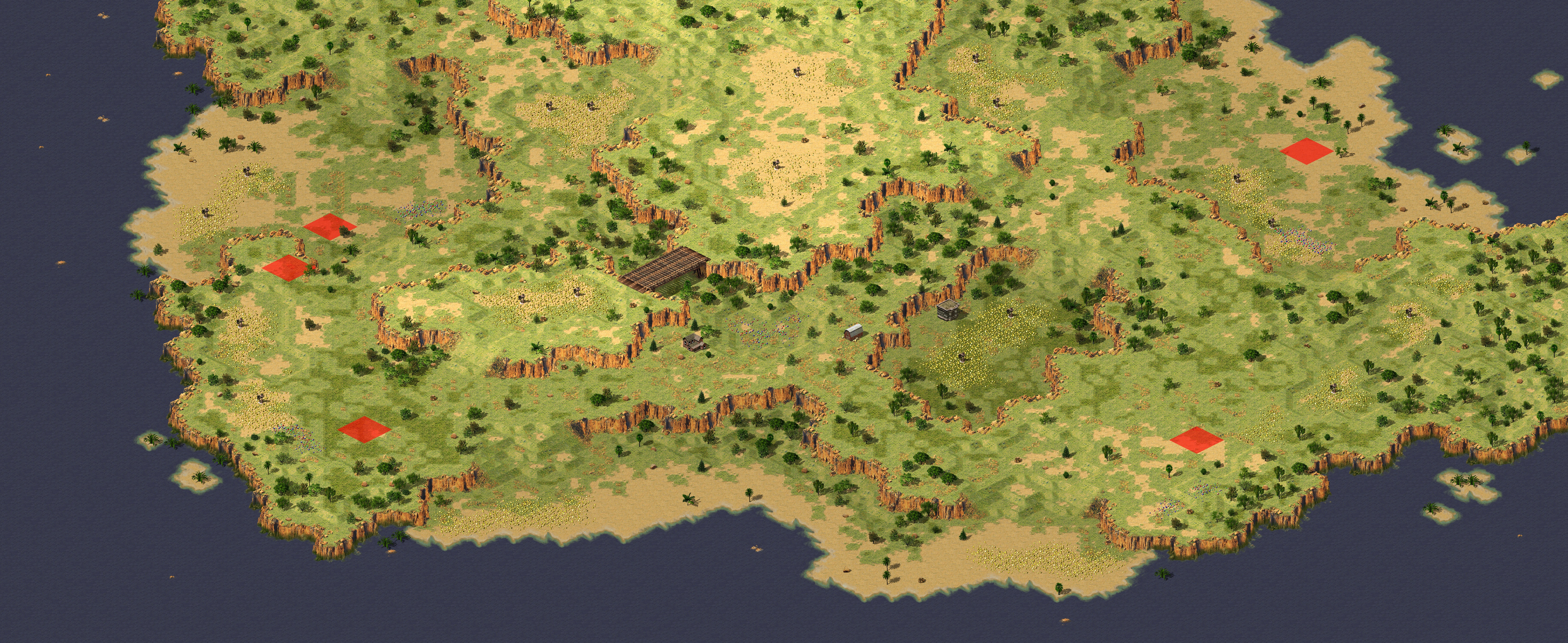 Rendered map: Mountain Sea