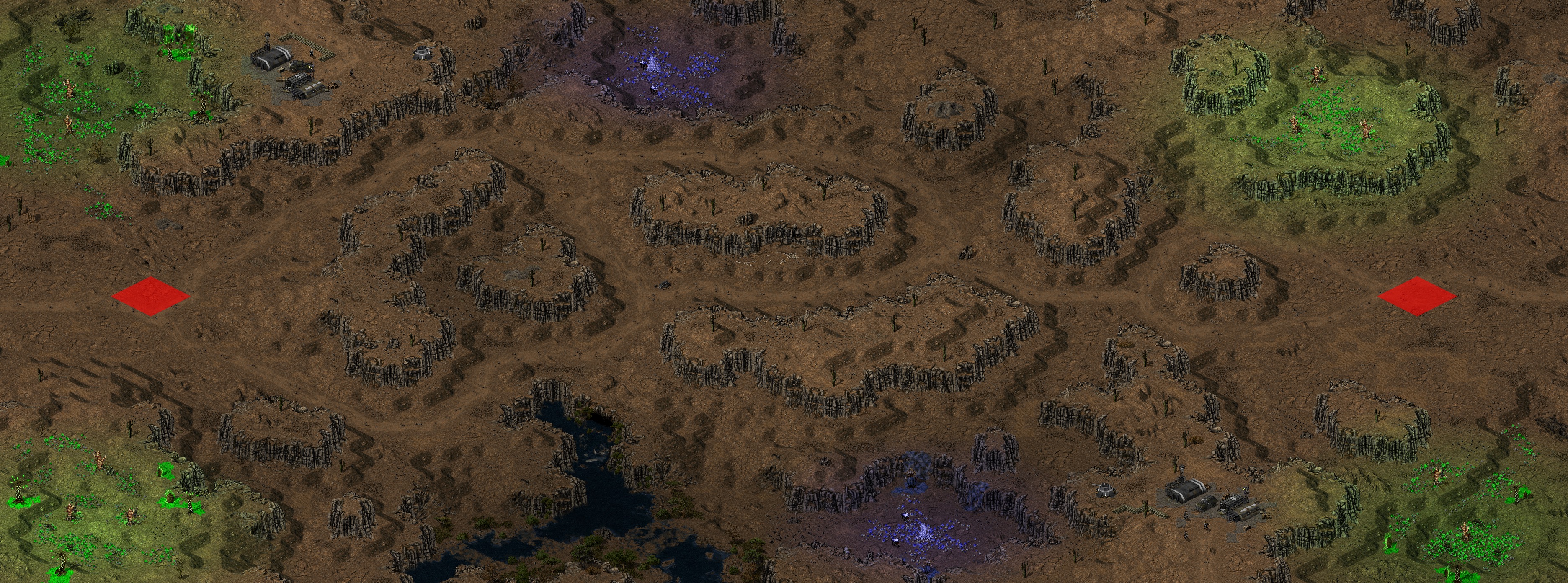 Rendered map: [2] Badlands Duel
