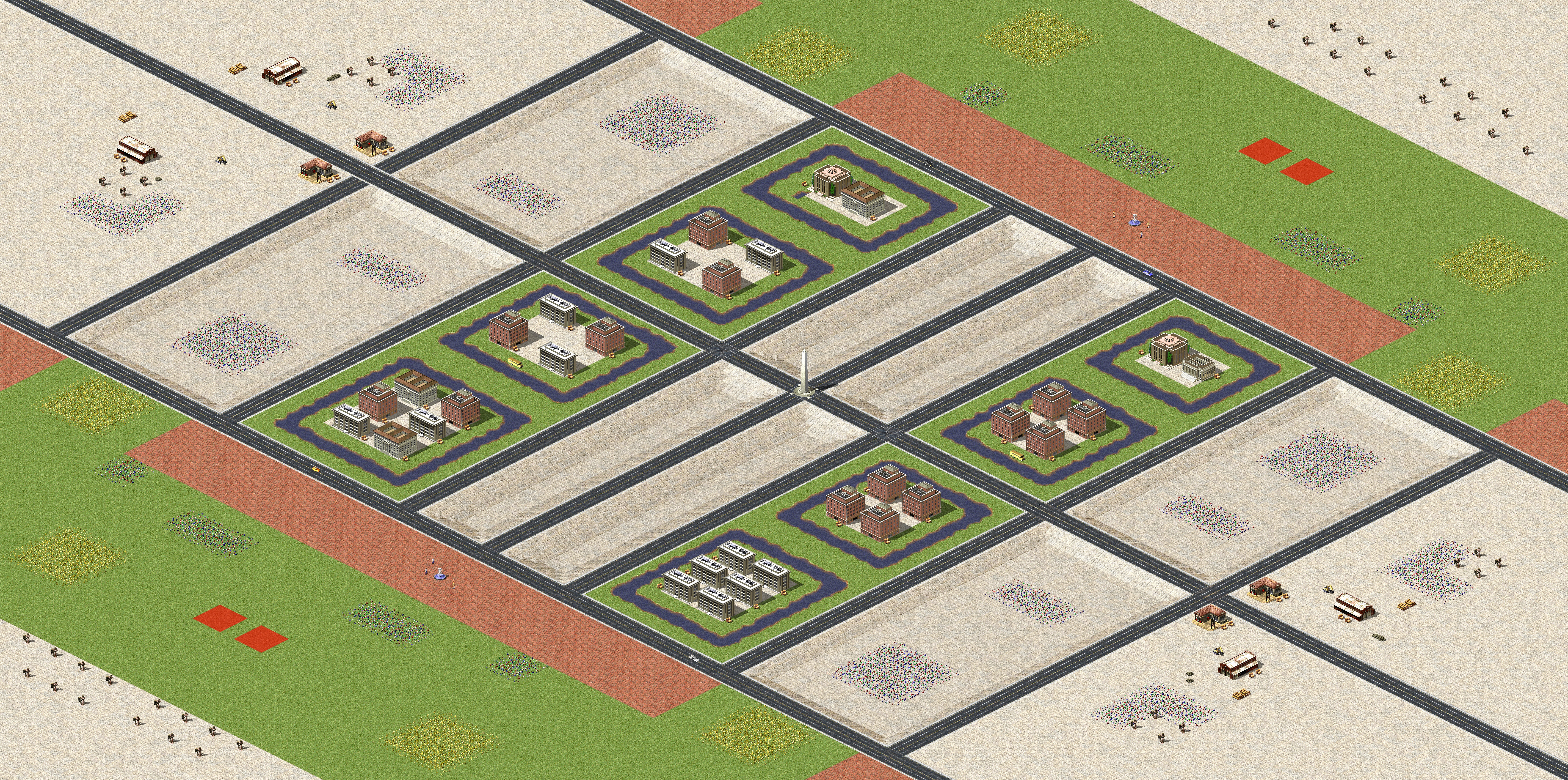Rendered map: City 2v2