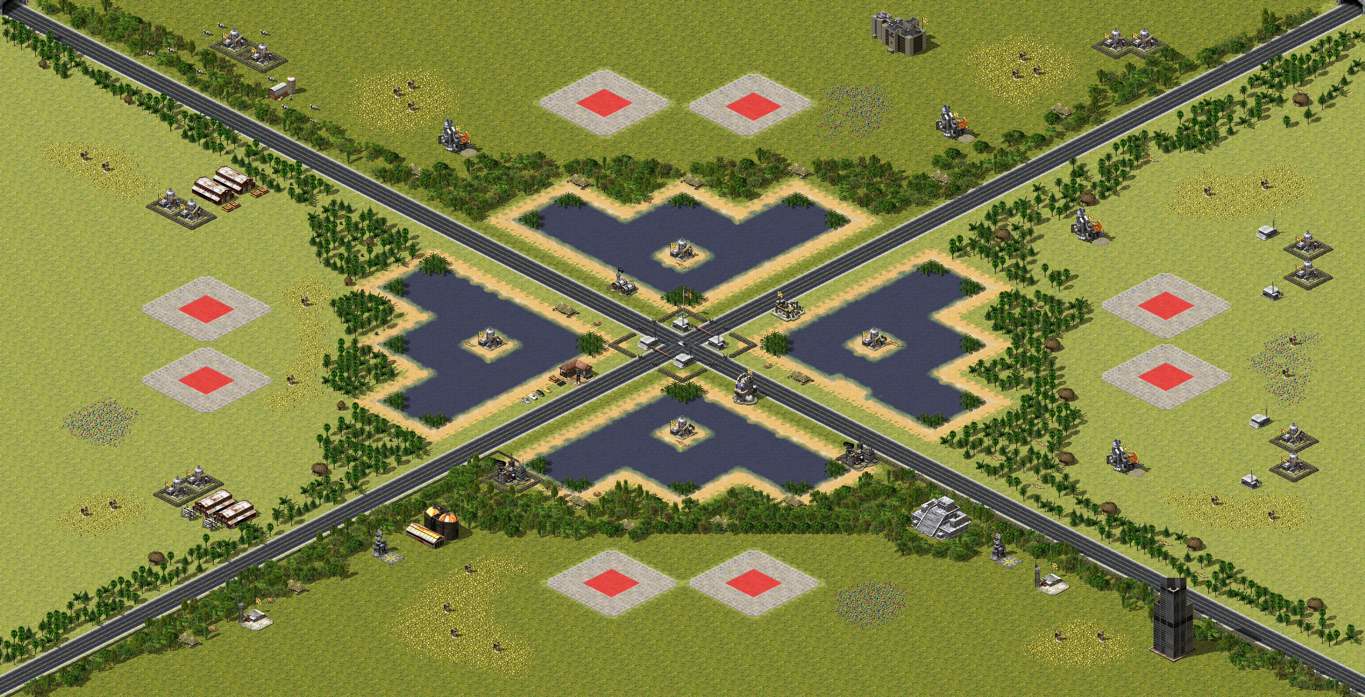 Rendered map: Crossfire Forest
