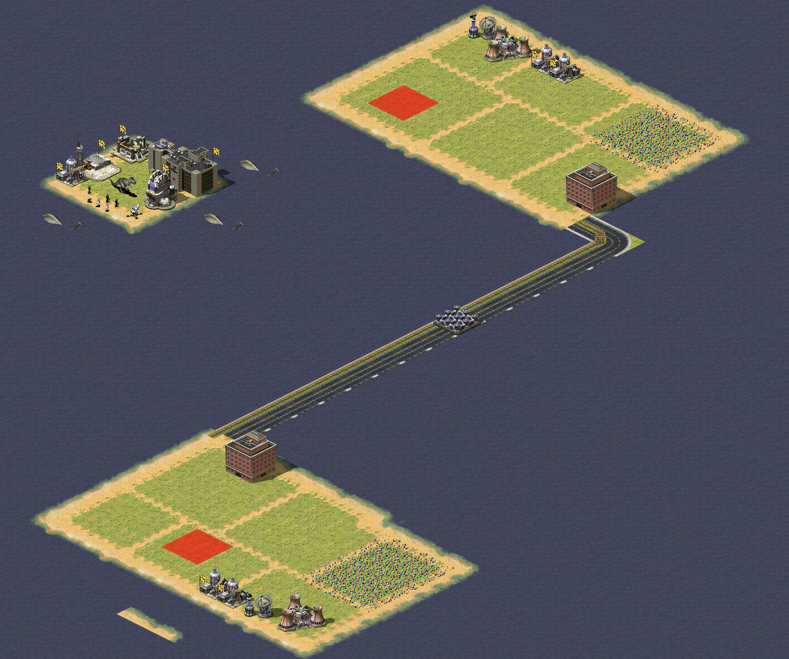 Rendered map: One Road