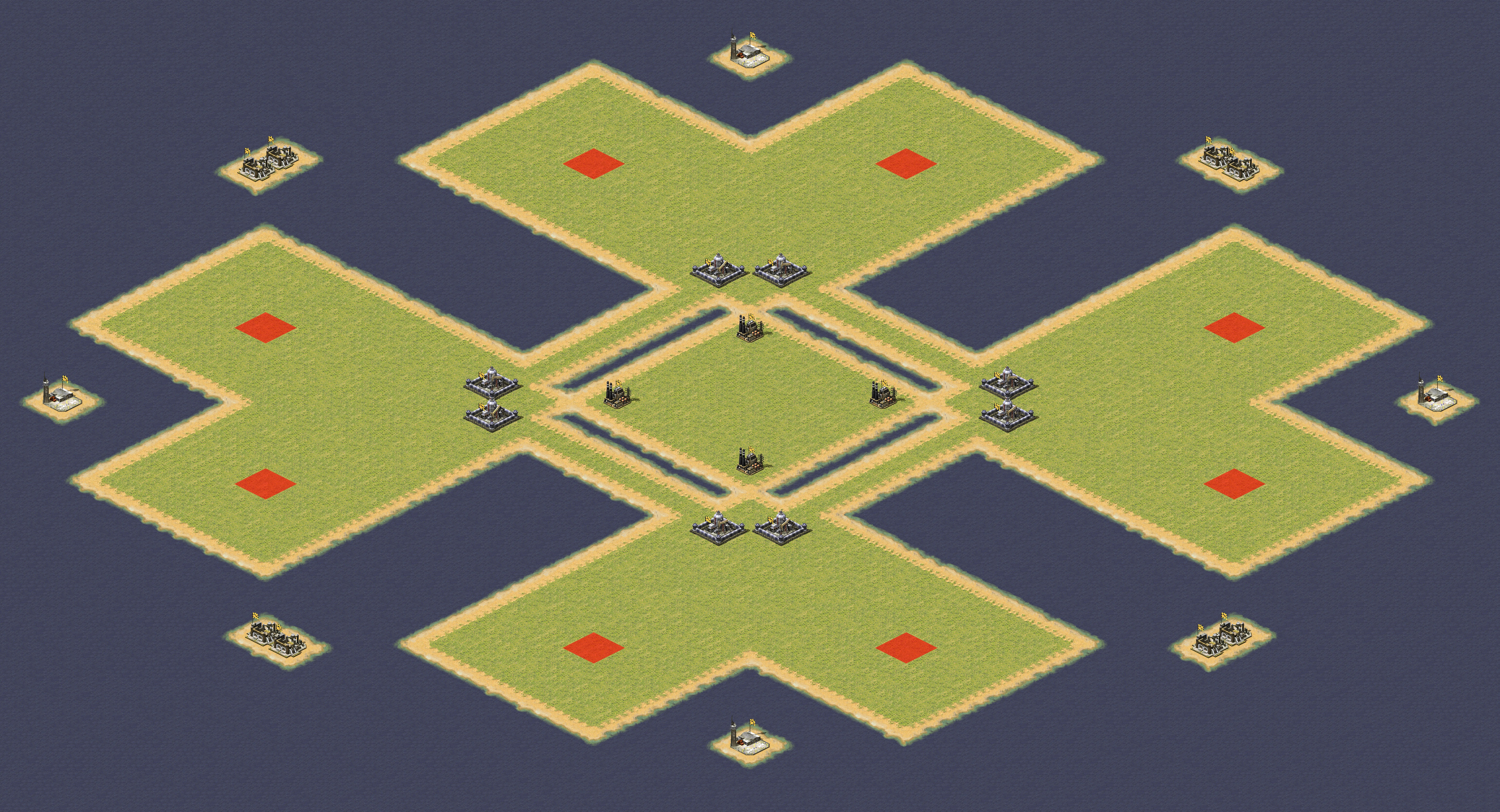Rendered map: 绝地求生无矿产