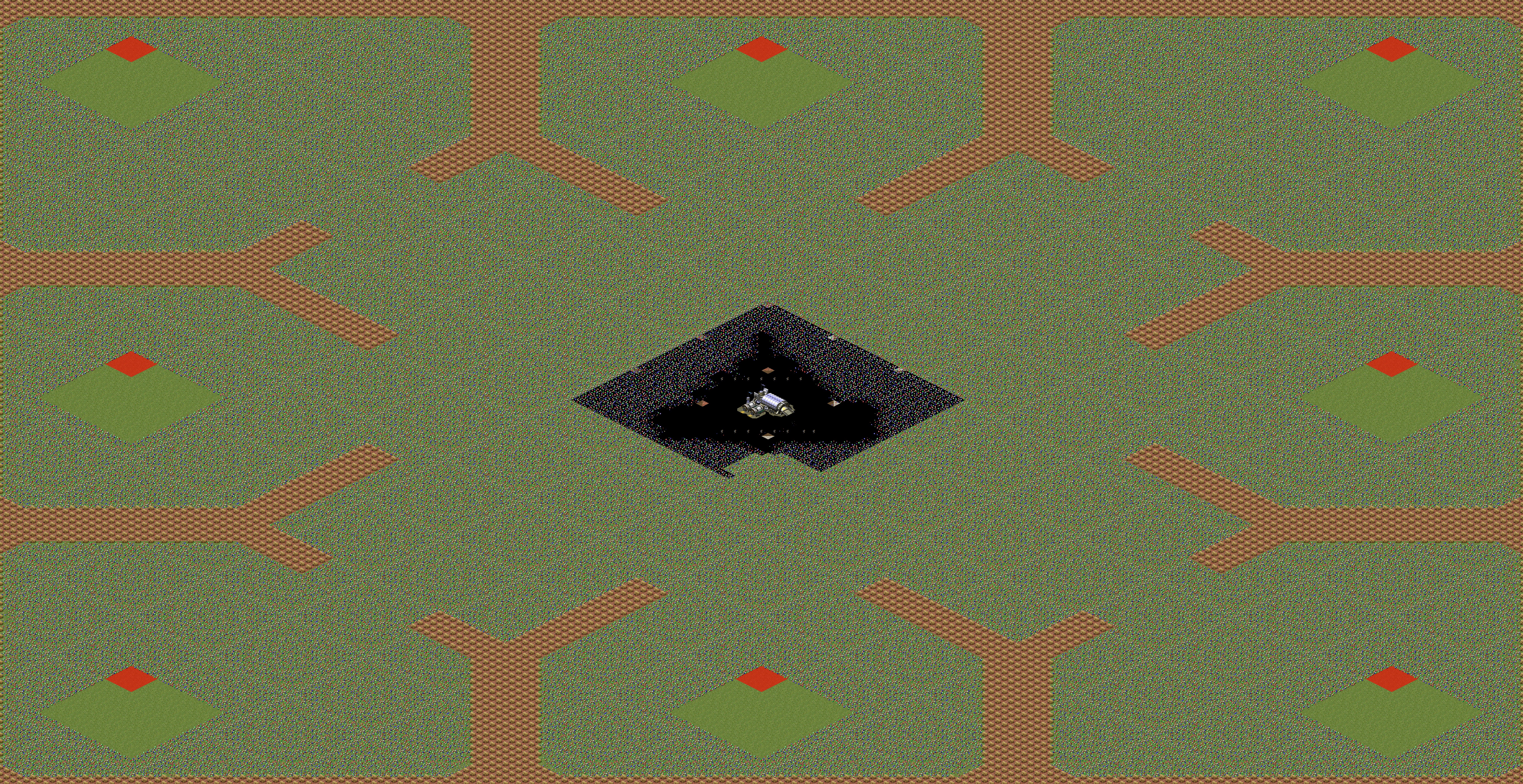 Rendered map: Red Flower Society - Tournament Flatland Money