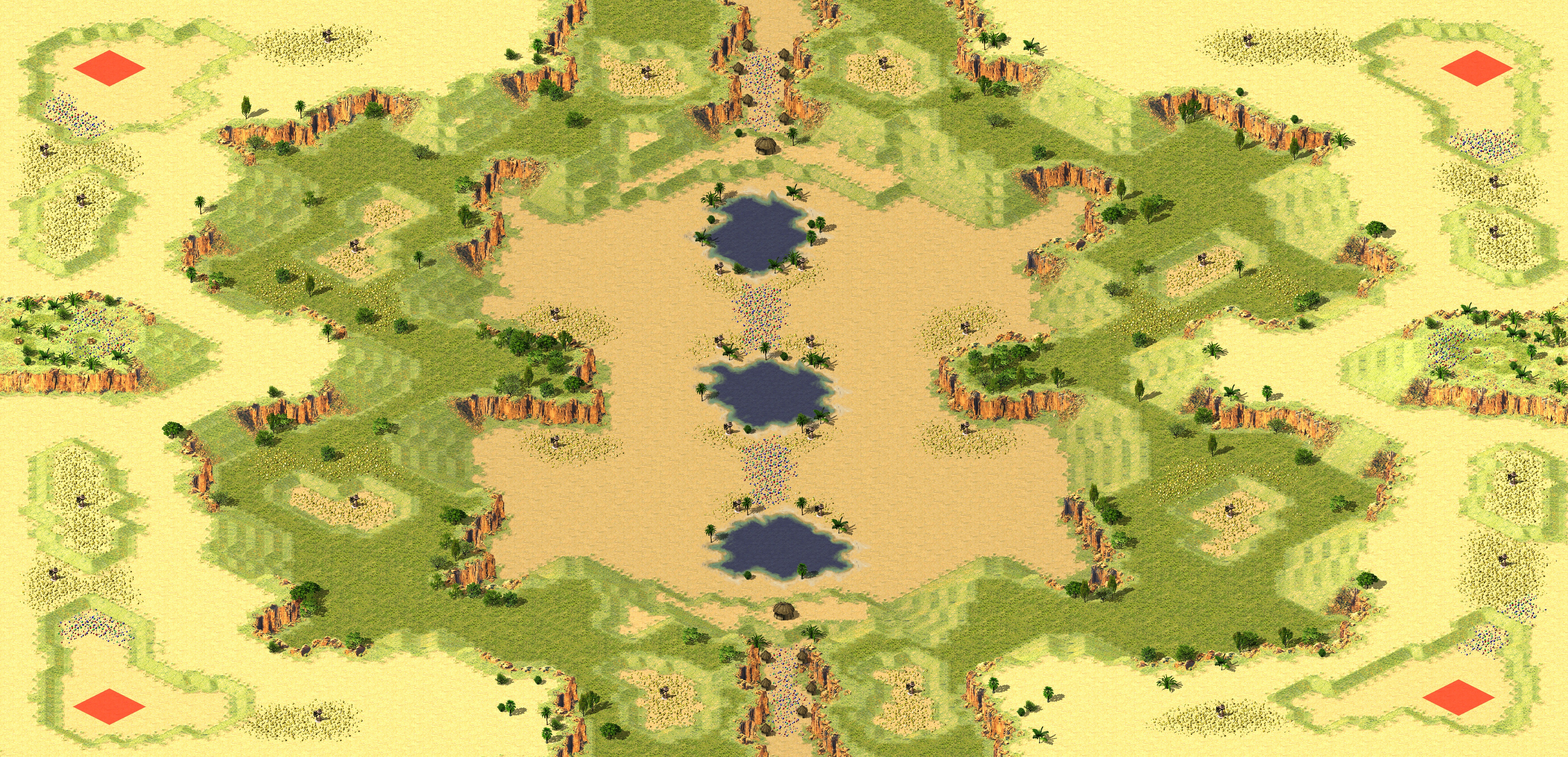 Rendered map: [4] Desert Island LE