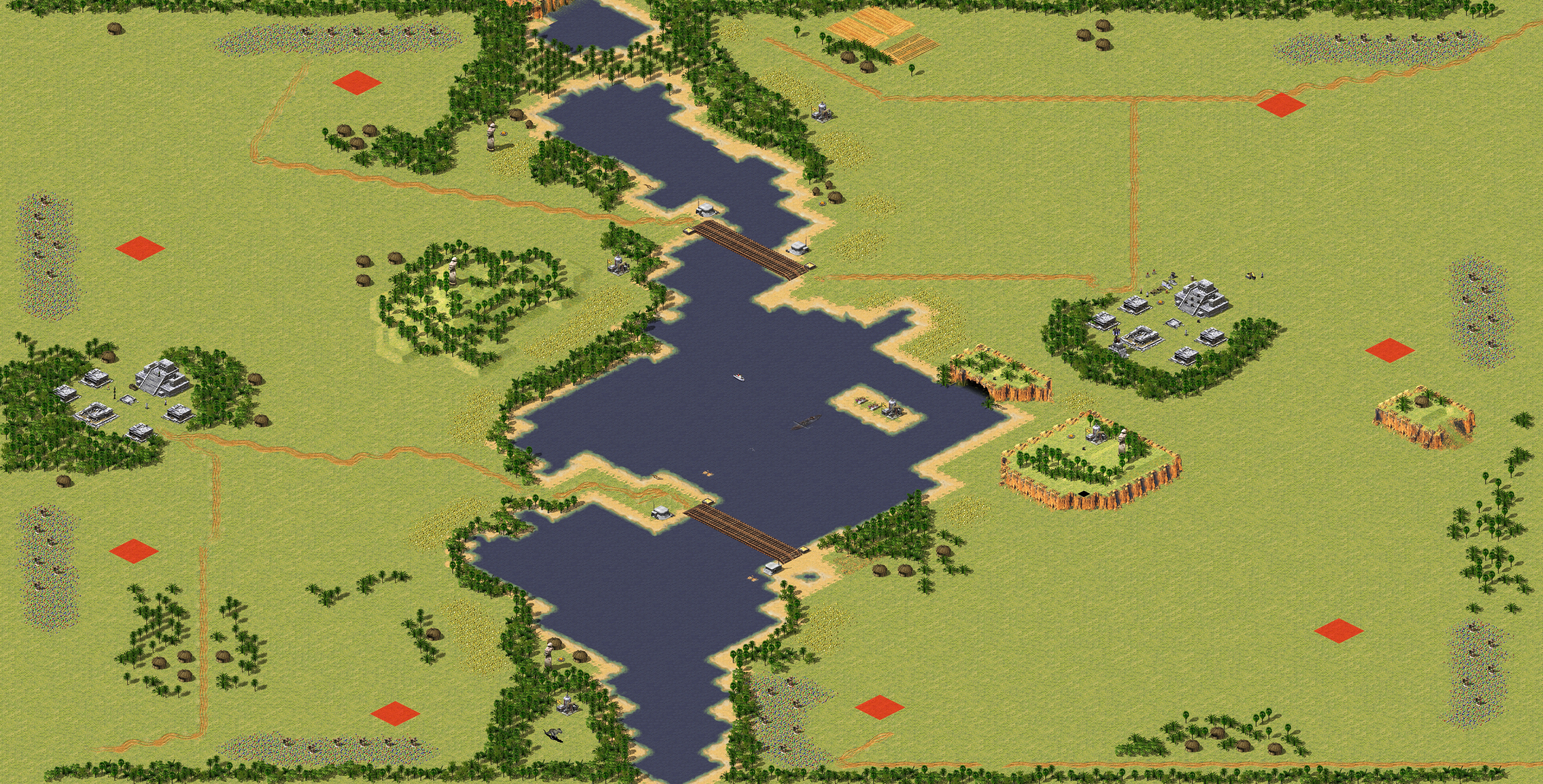 Rendered map: Jungles of Maya