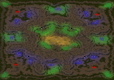 Rendered preview of (4) Tiberium Forest