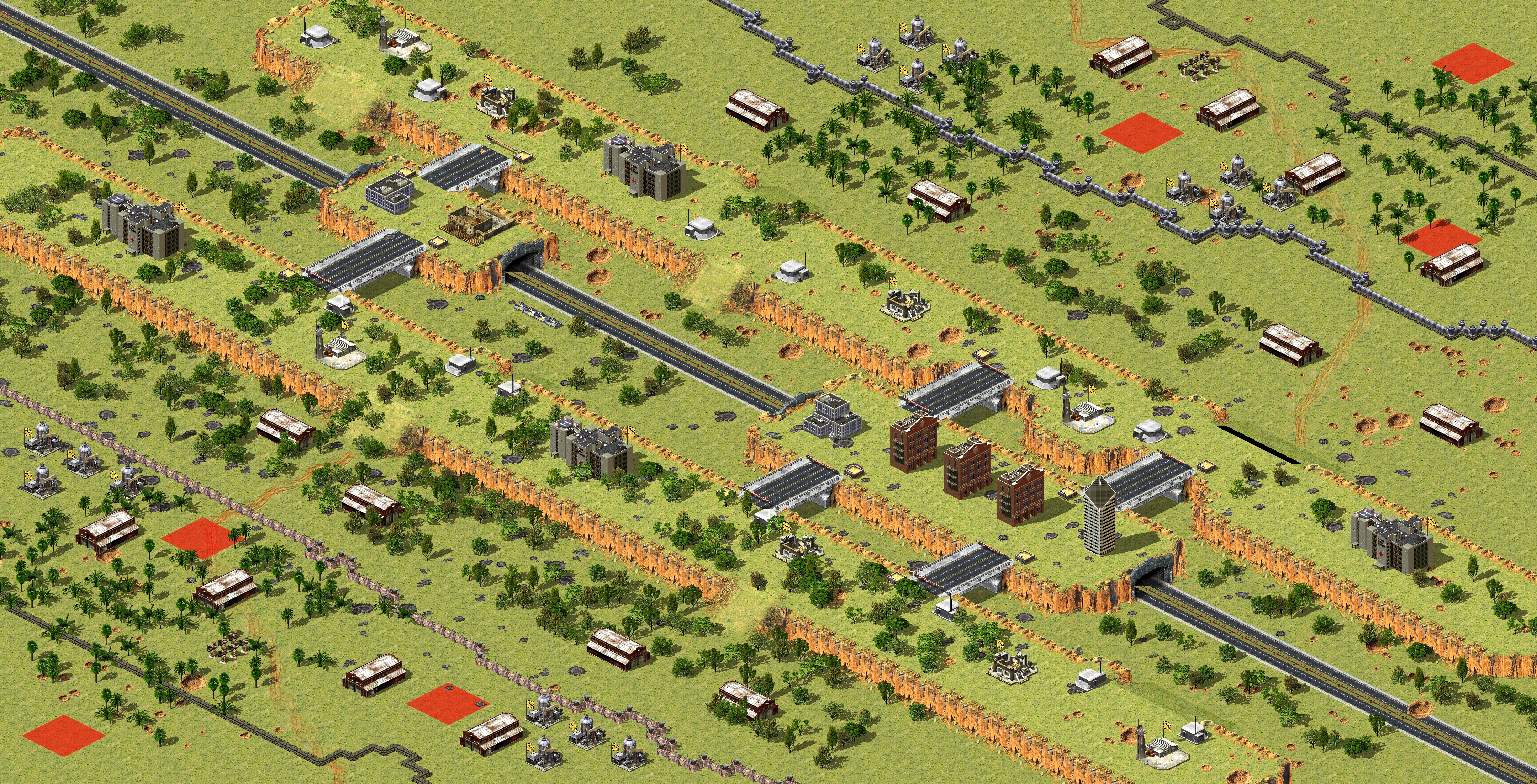 Rendered map: 3v3 Railway Warfare