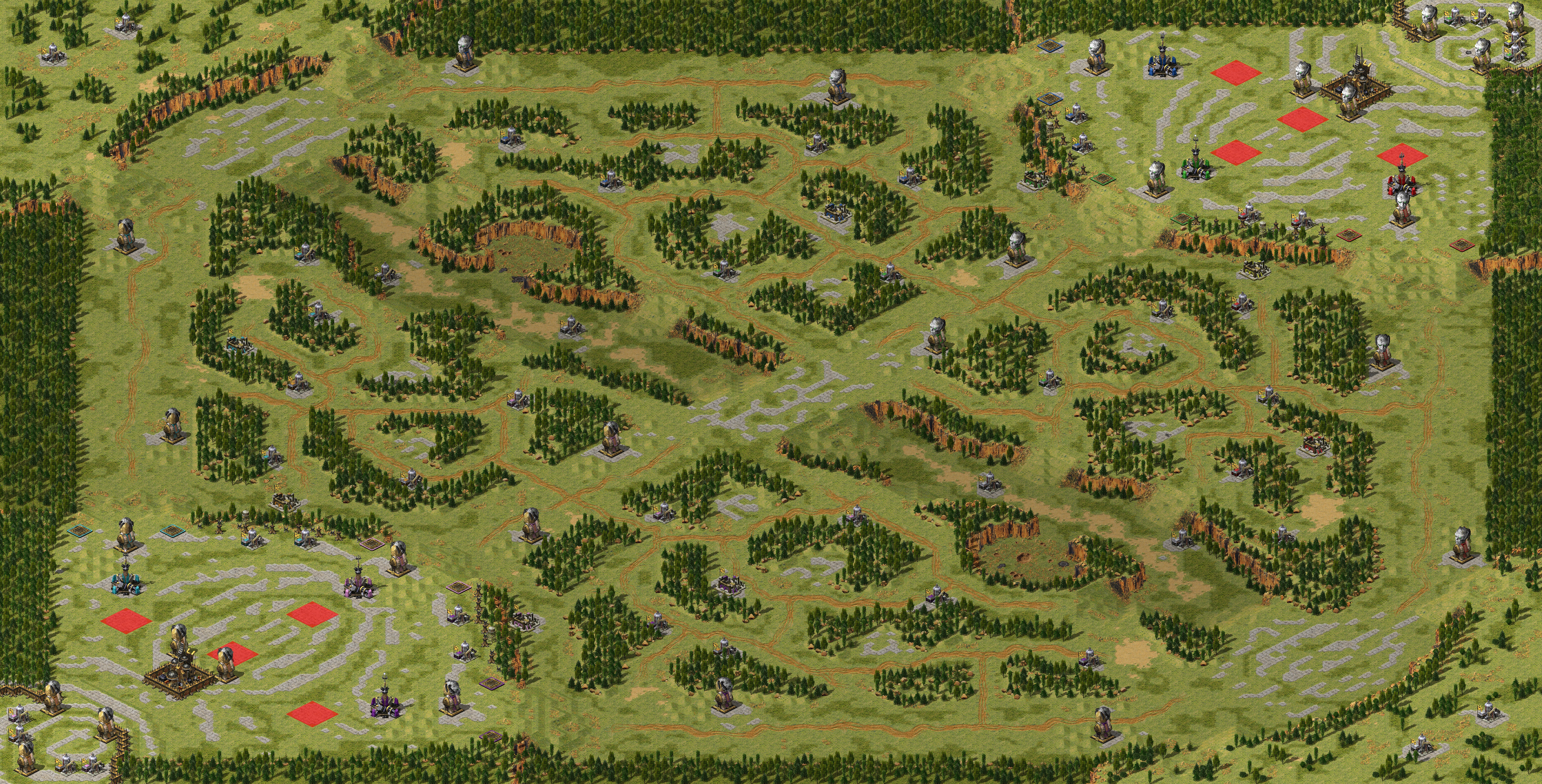 Rendered map: Yuri's Online Battle Arena (YOBA) 0.10.0