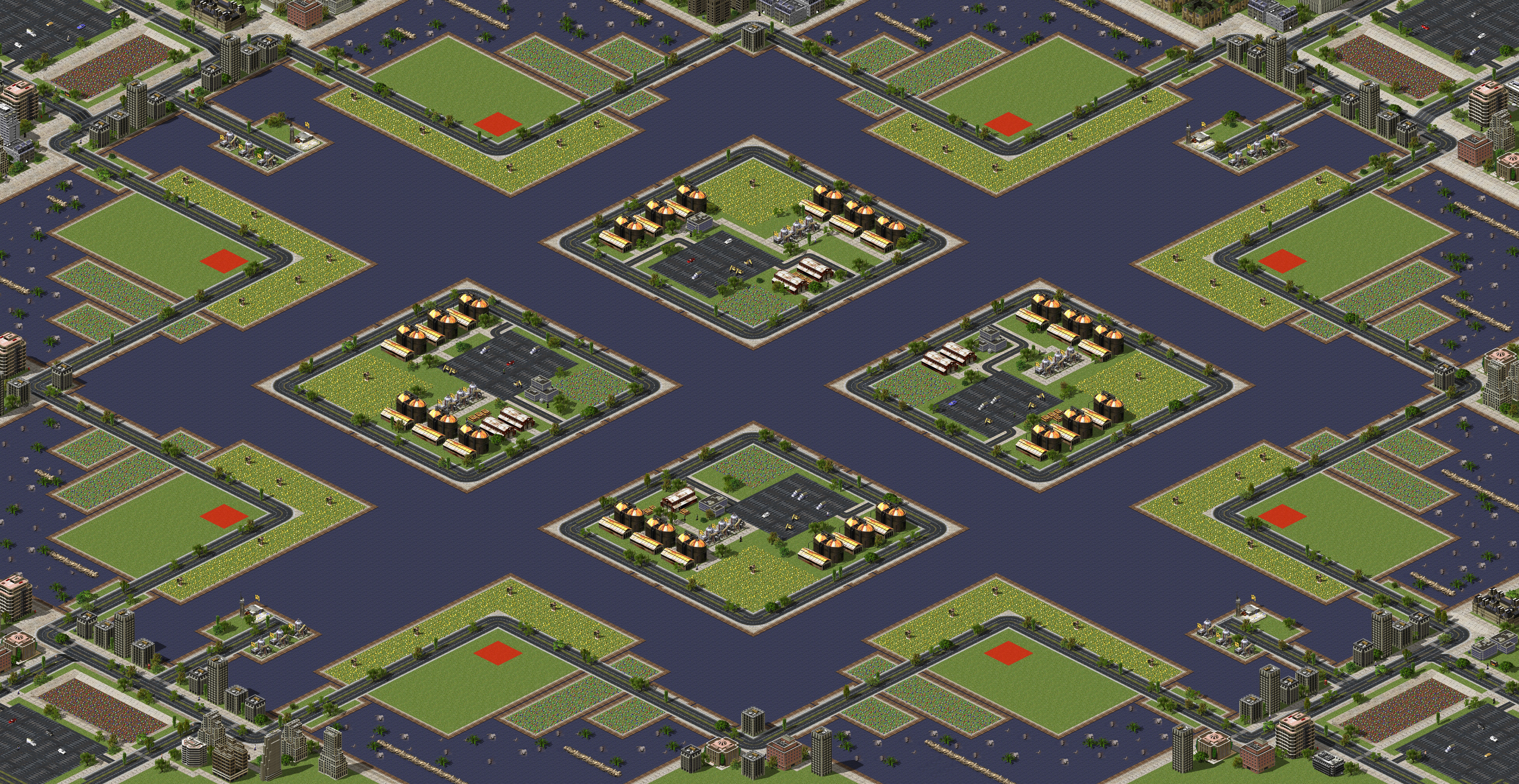 Rendered map: City Land & Sea