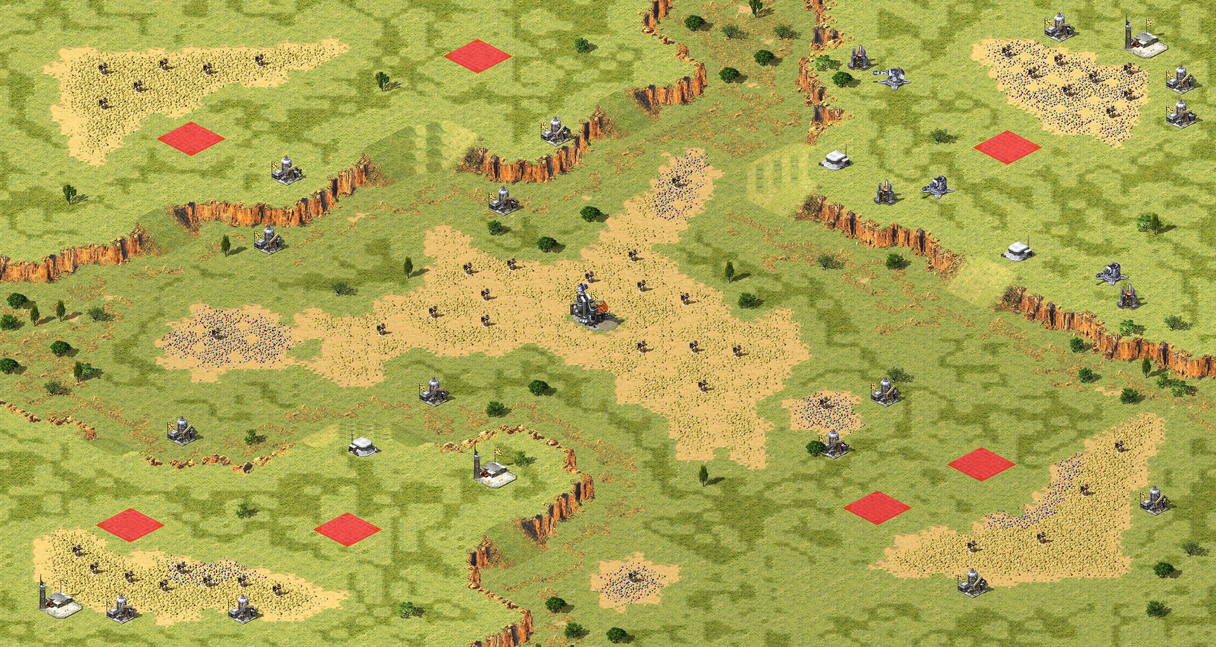Rendered map: 2024 RA Melee - Highland Canyon