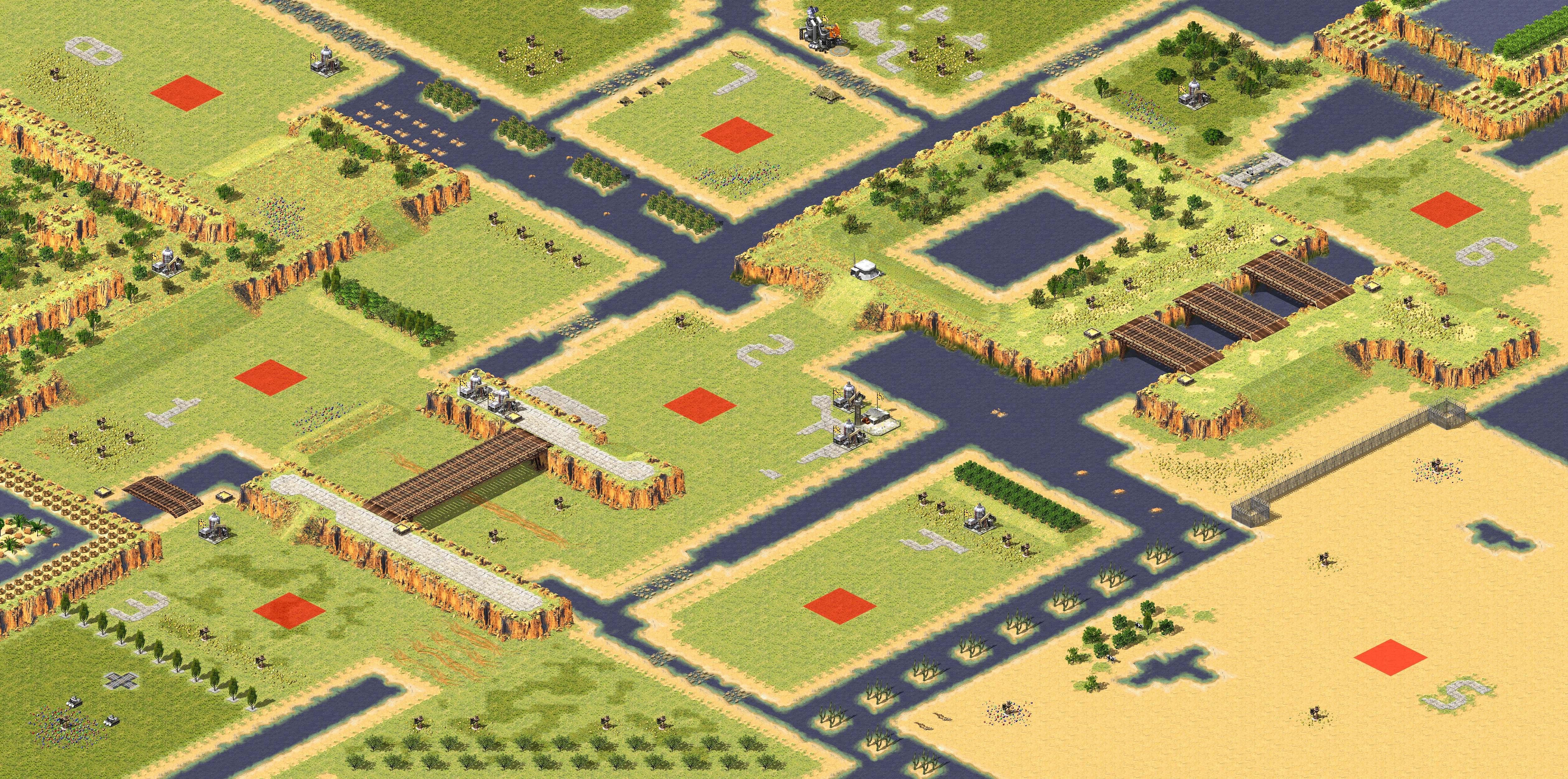 Rendered map: Simple Warlords VIII
