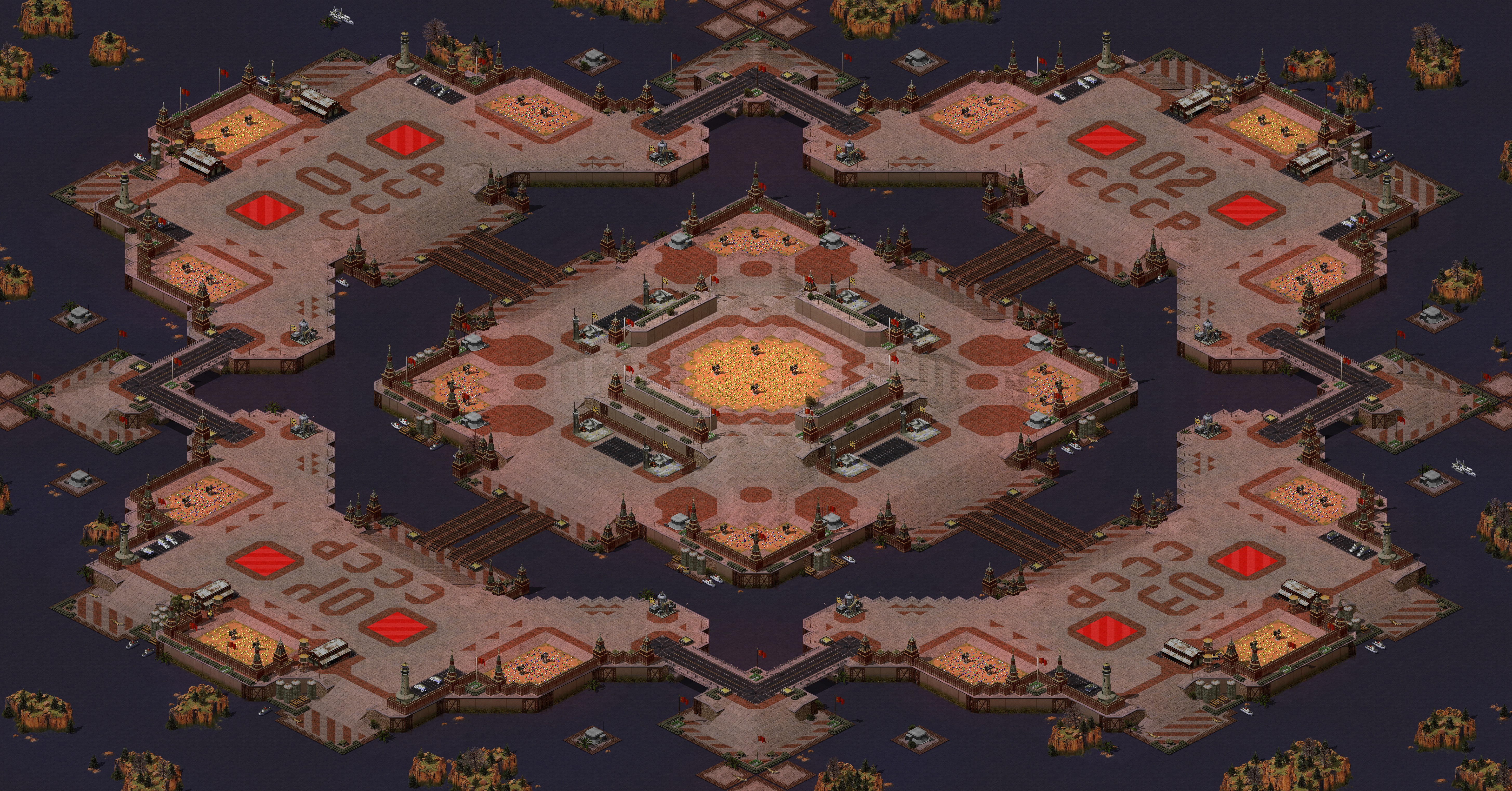 Rendered map: Red Star Fortress