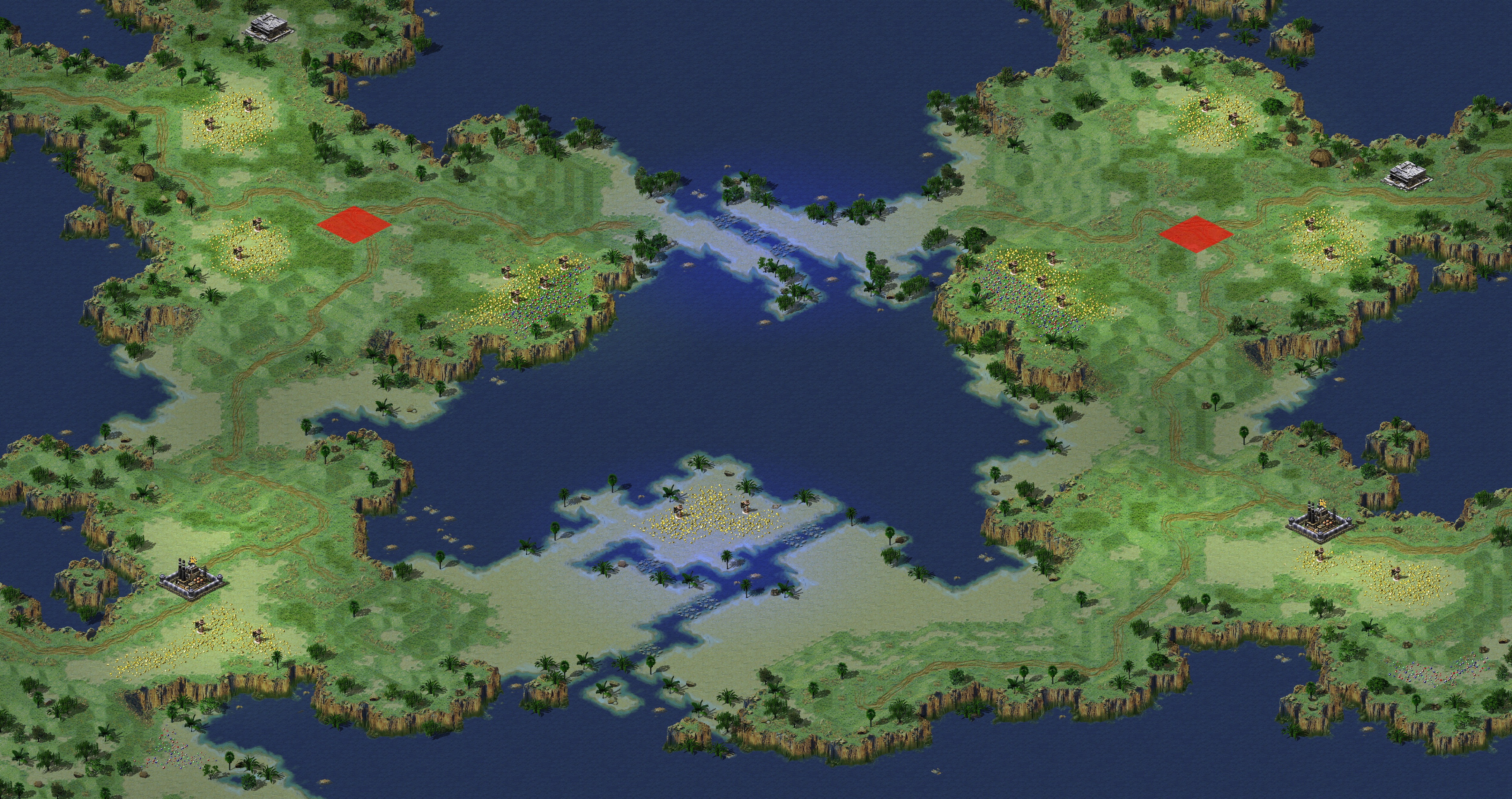 Rendered map: 空战王 - 大地浮在水上[2]