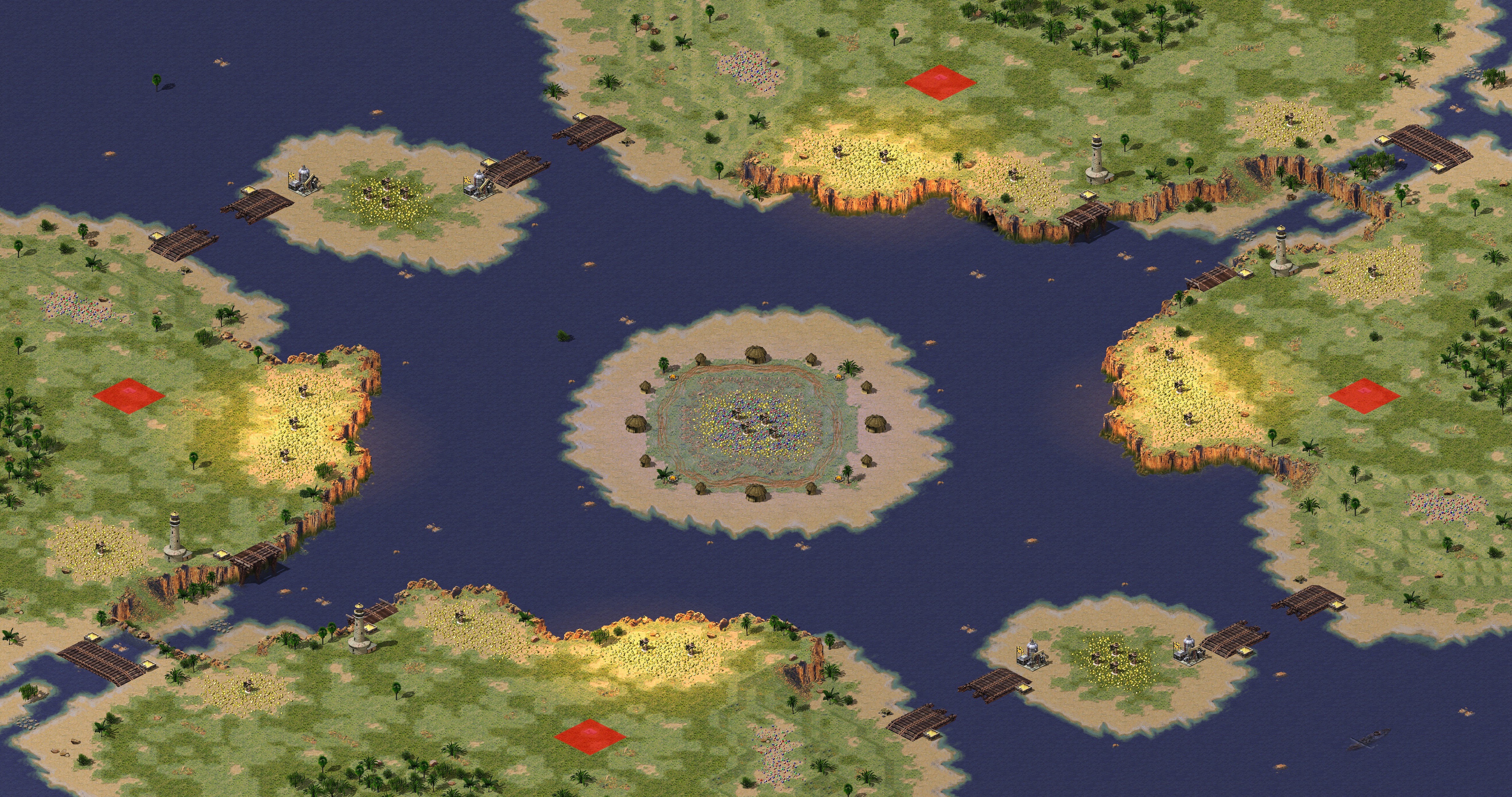 Rendered map: Hot Wave Storm II 1v1
