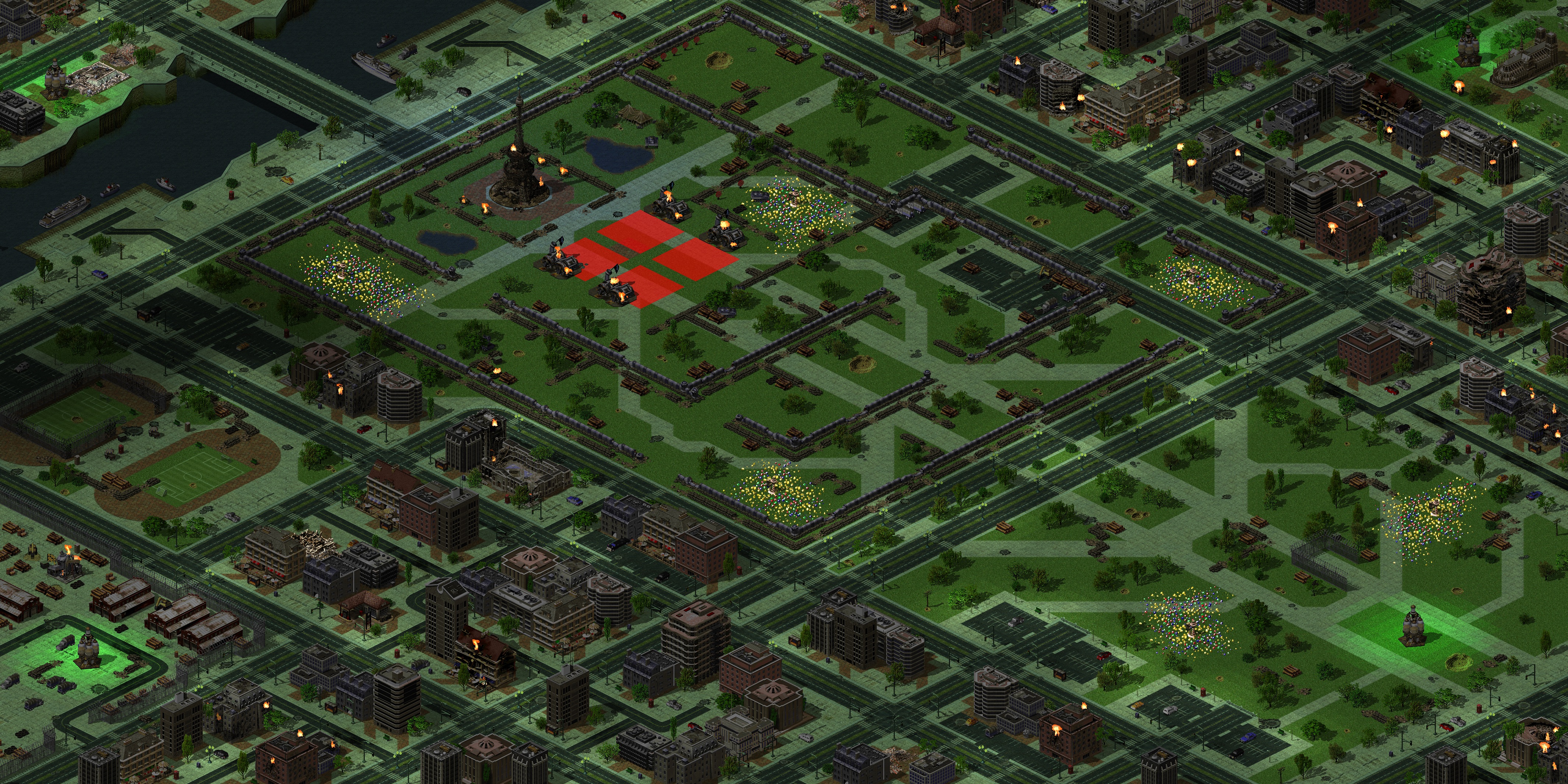 Rendered map: Bio Surge - City of Lights