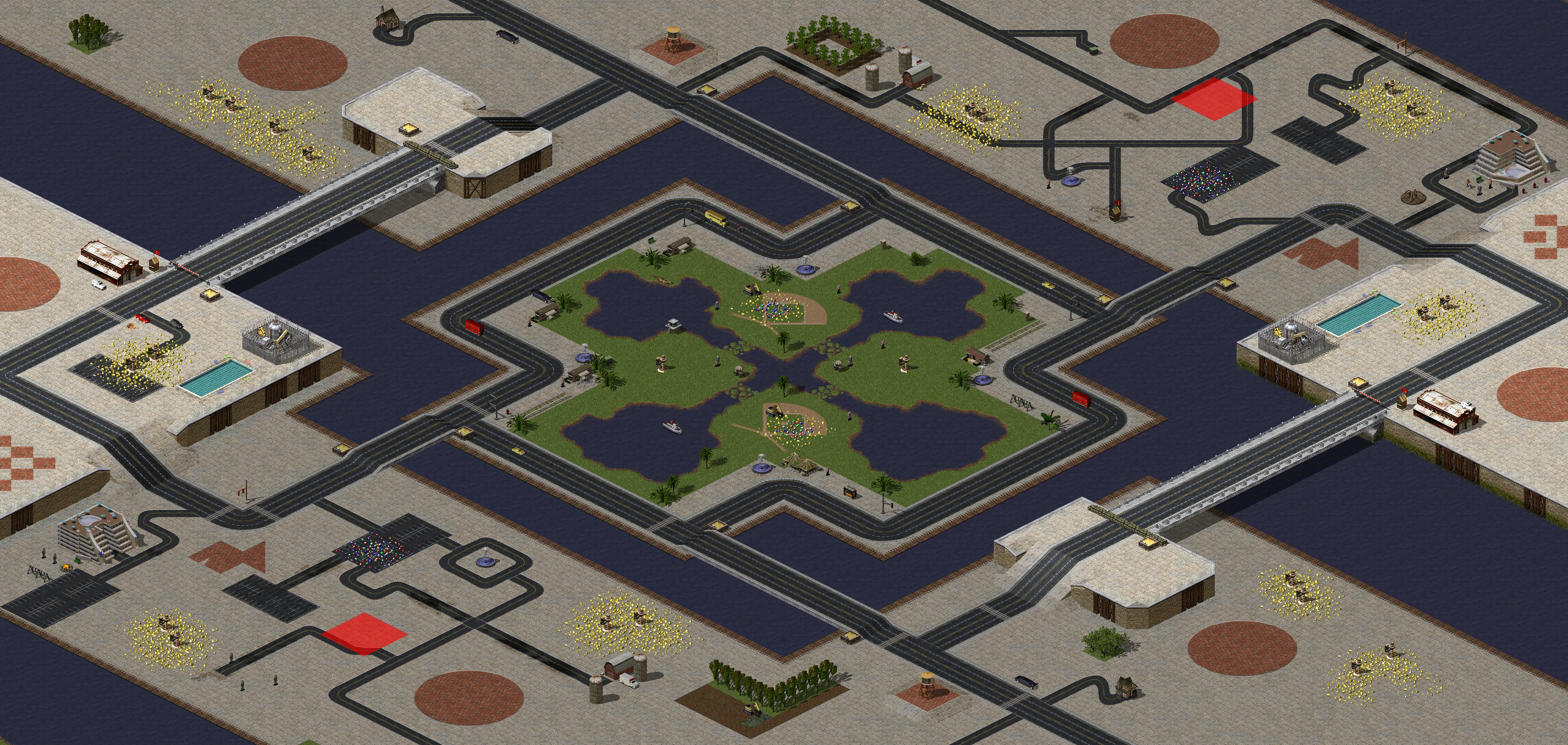 Rendered map: 城市花园