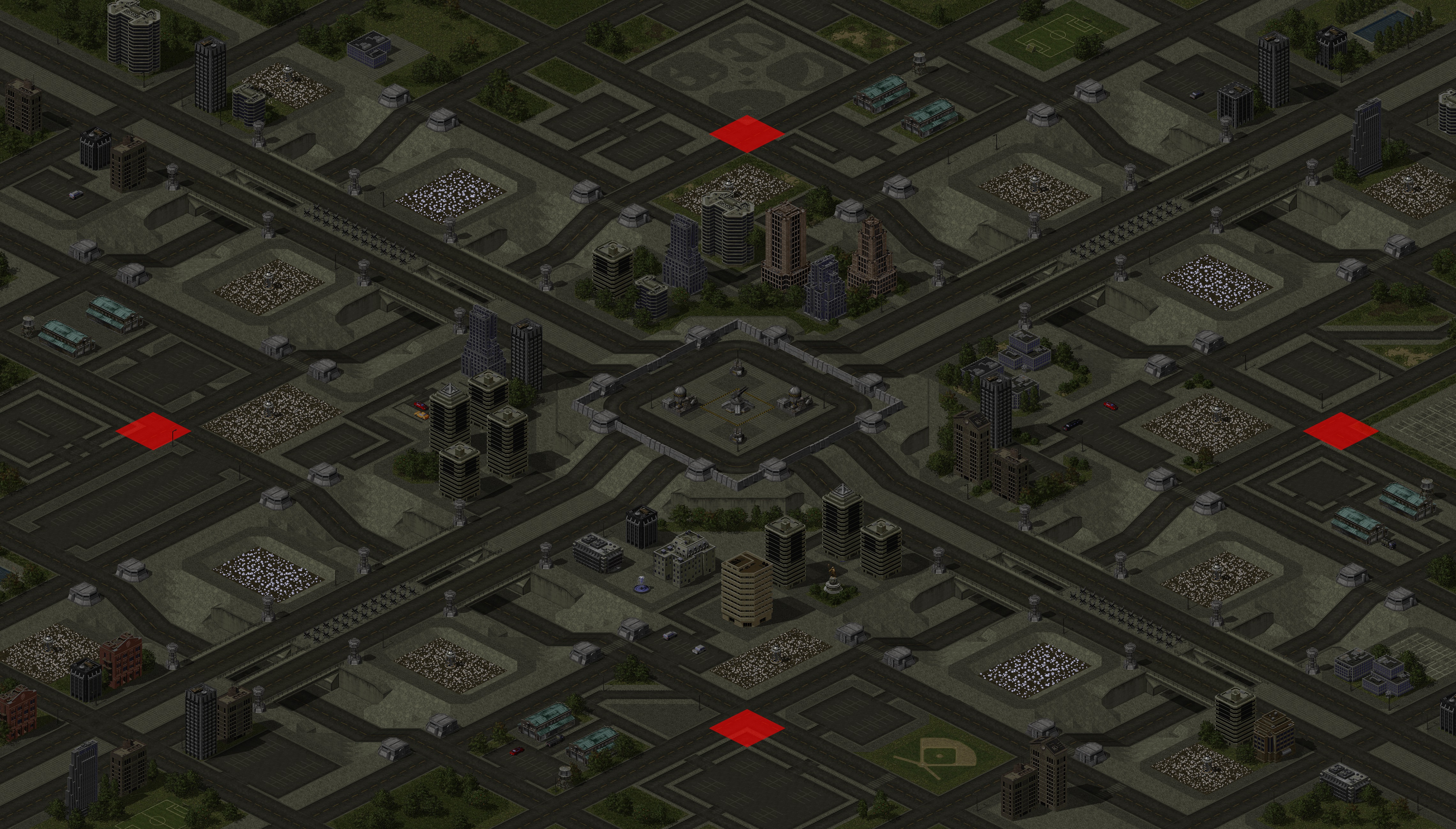 Rendered map: Downtown, Cityville