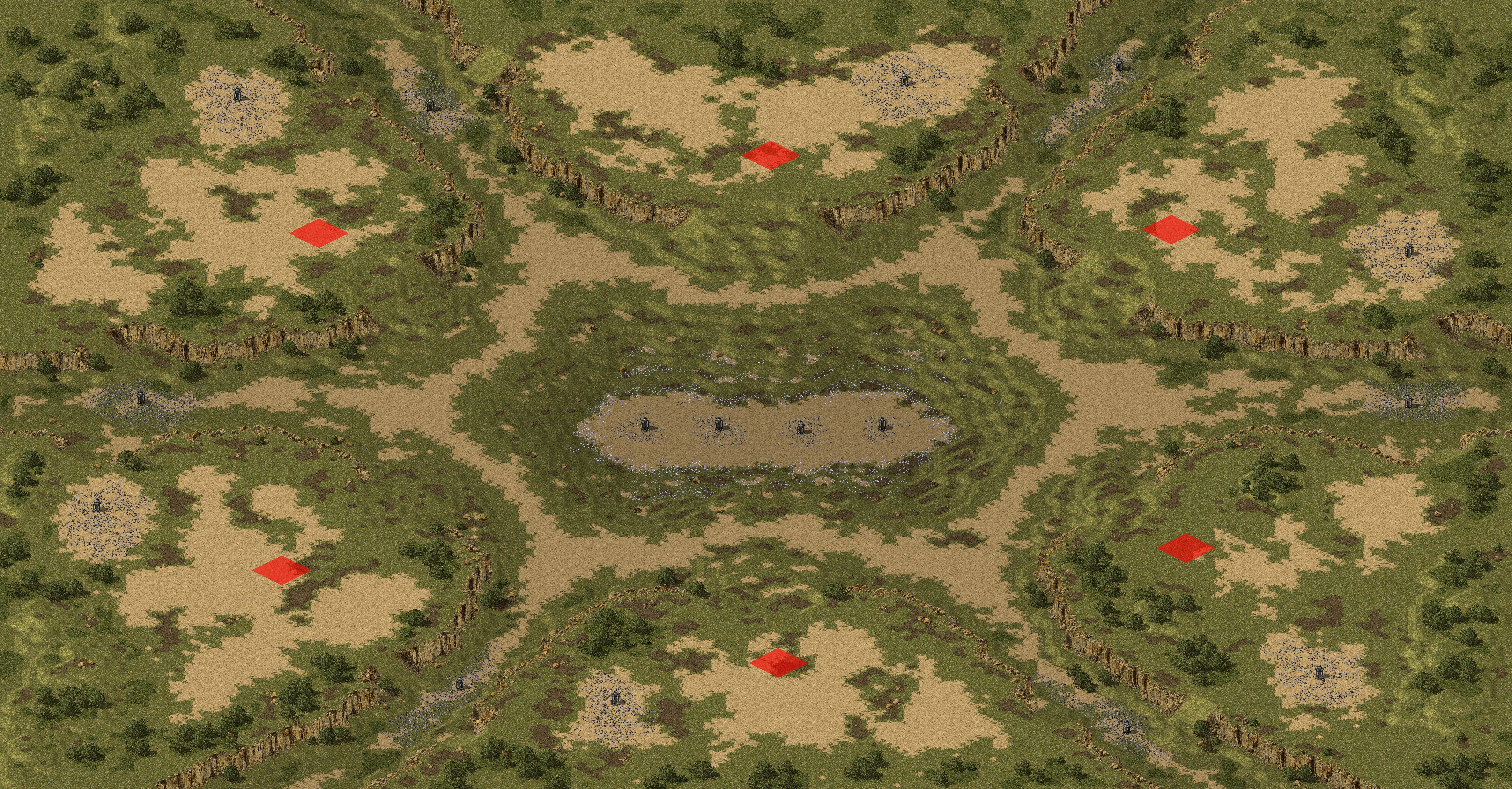 Rendered map: DEFCON Six