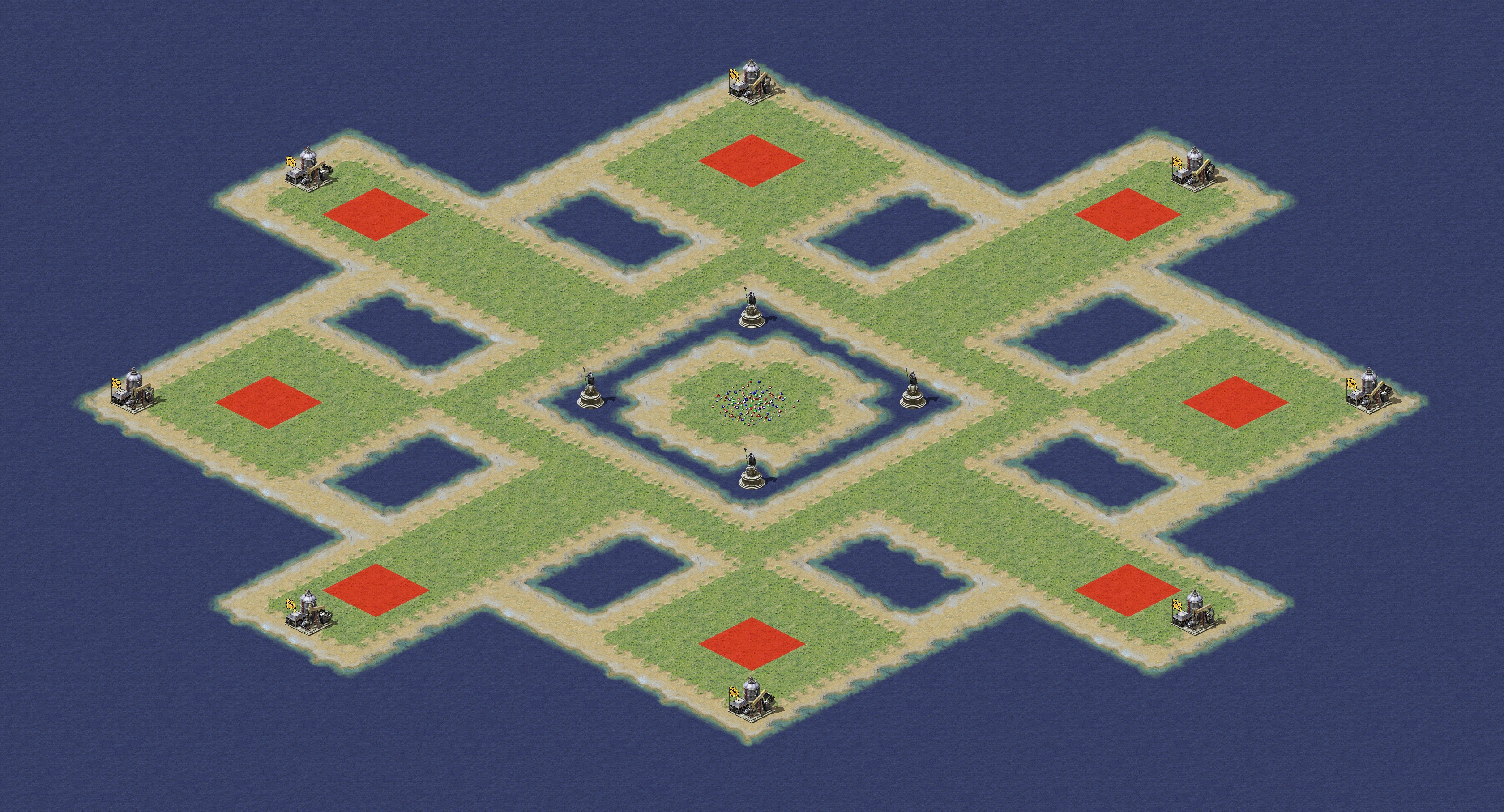 Rendered map: Eight-Player Islet Patch