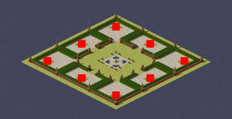 Rendered preview of One Walled Patch Per Player (Forest)