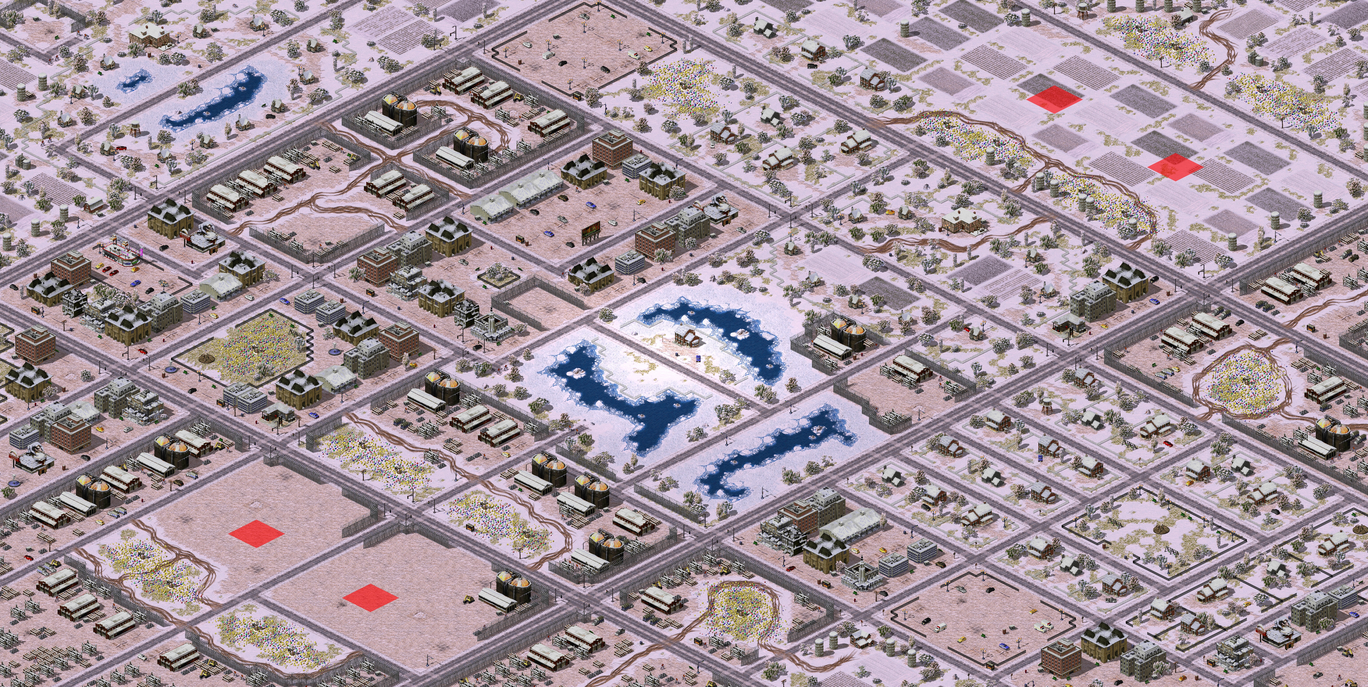 Rendered map: 新周赛-和平花园