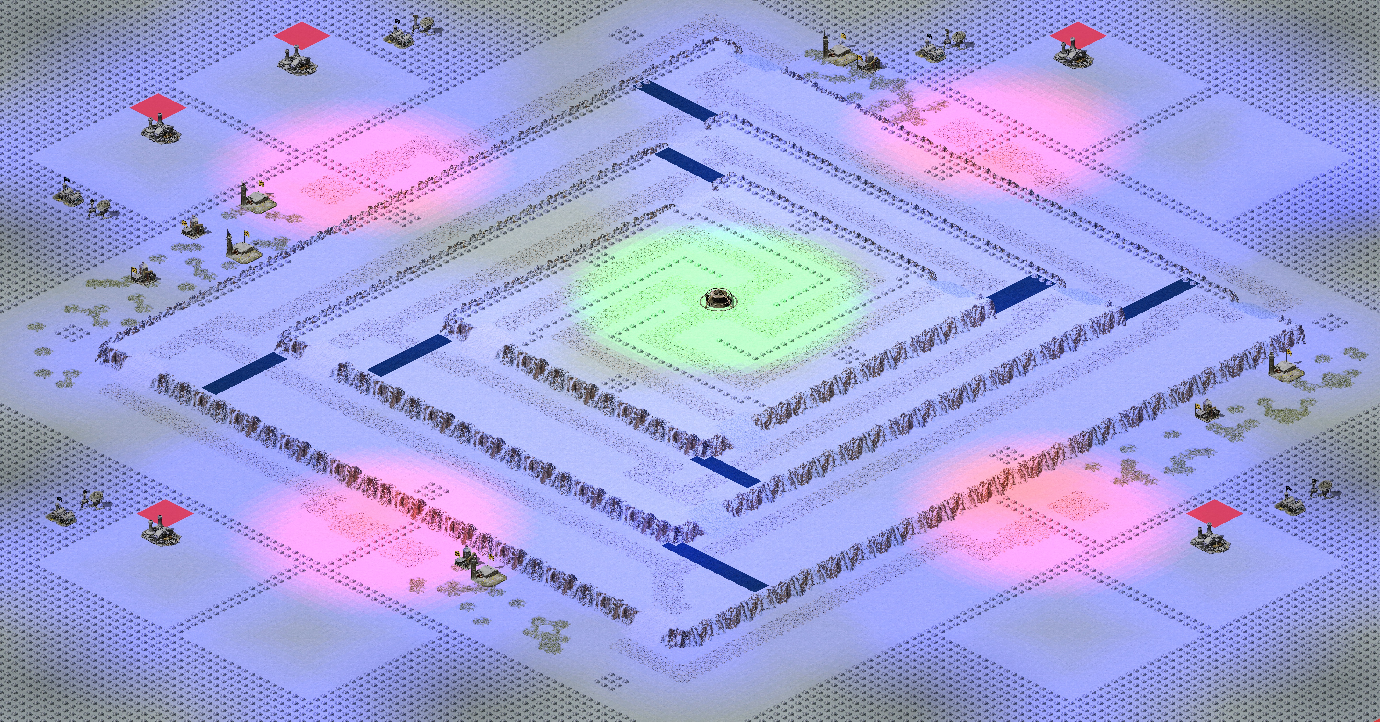 Rendered map: [5] Snarks Third Tower Defense Expanded v1.6