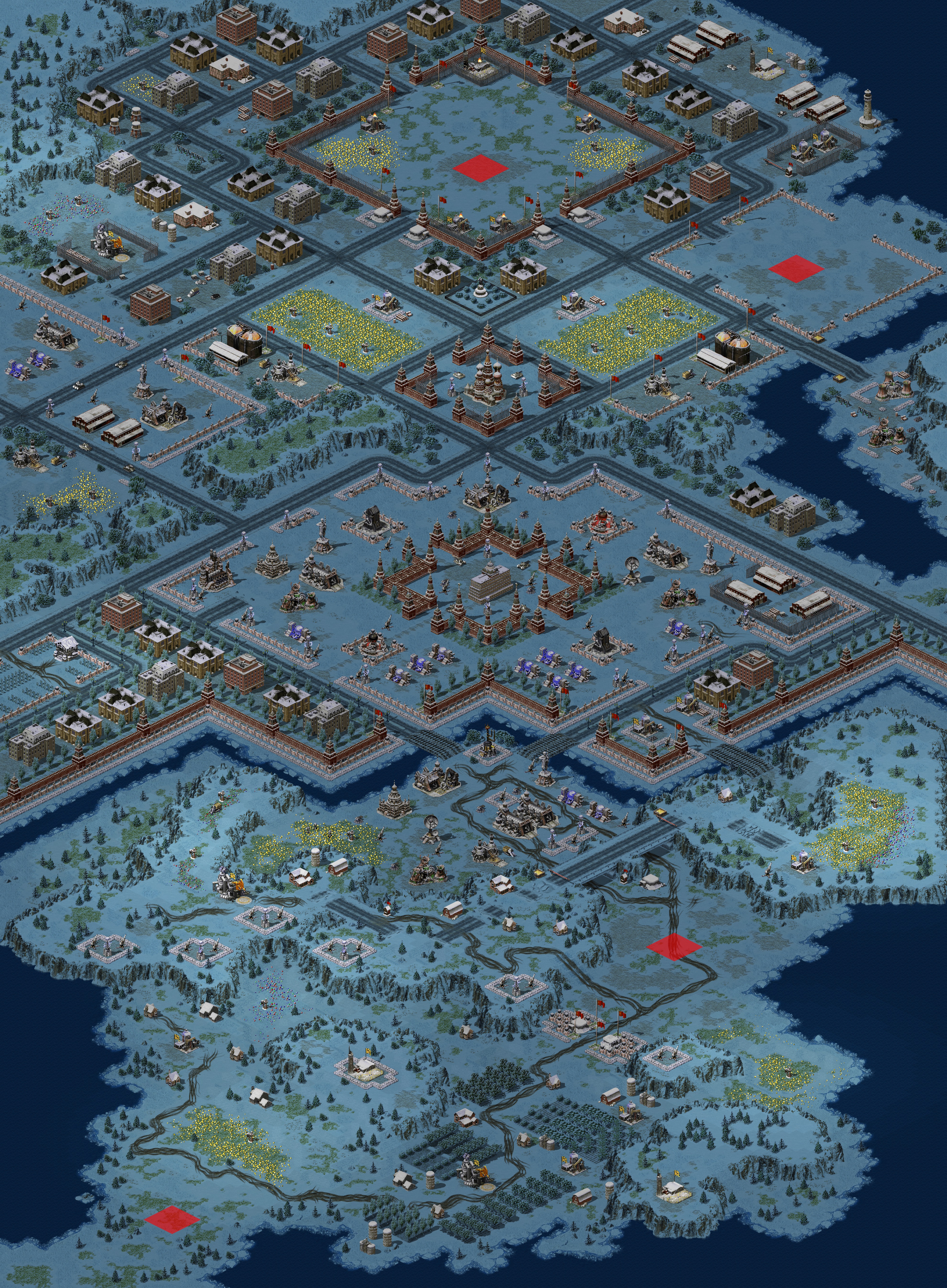 Rendered map: Ruins