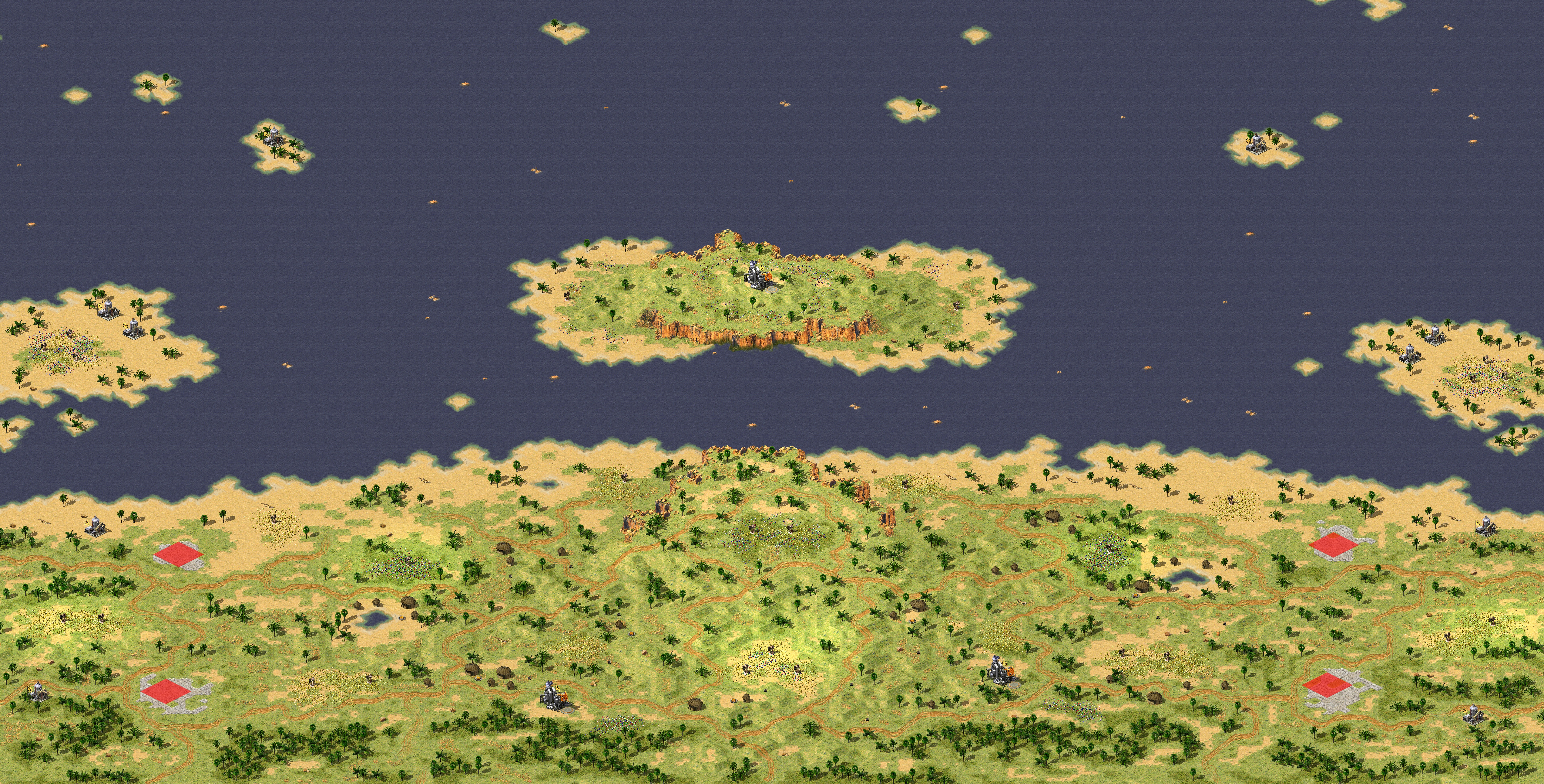 Rendered map: Face the Ocean