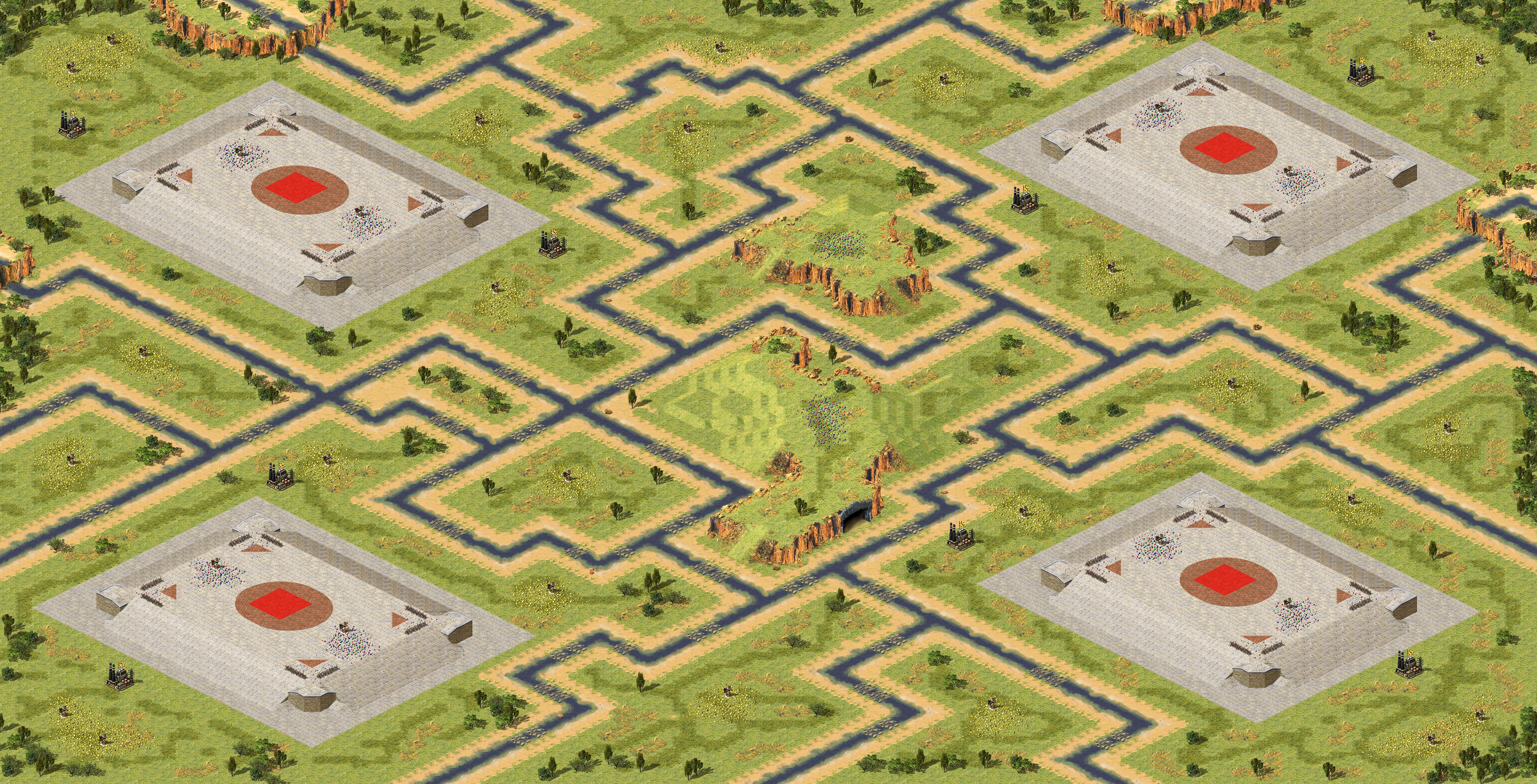 Rendered map: Plains of Honor