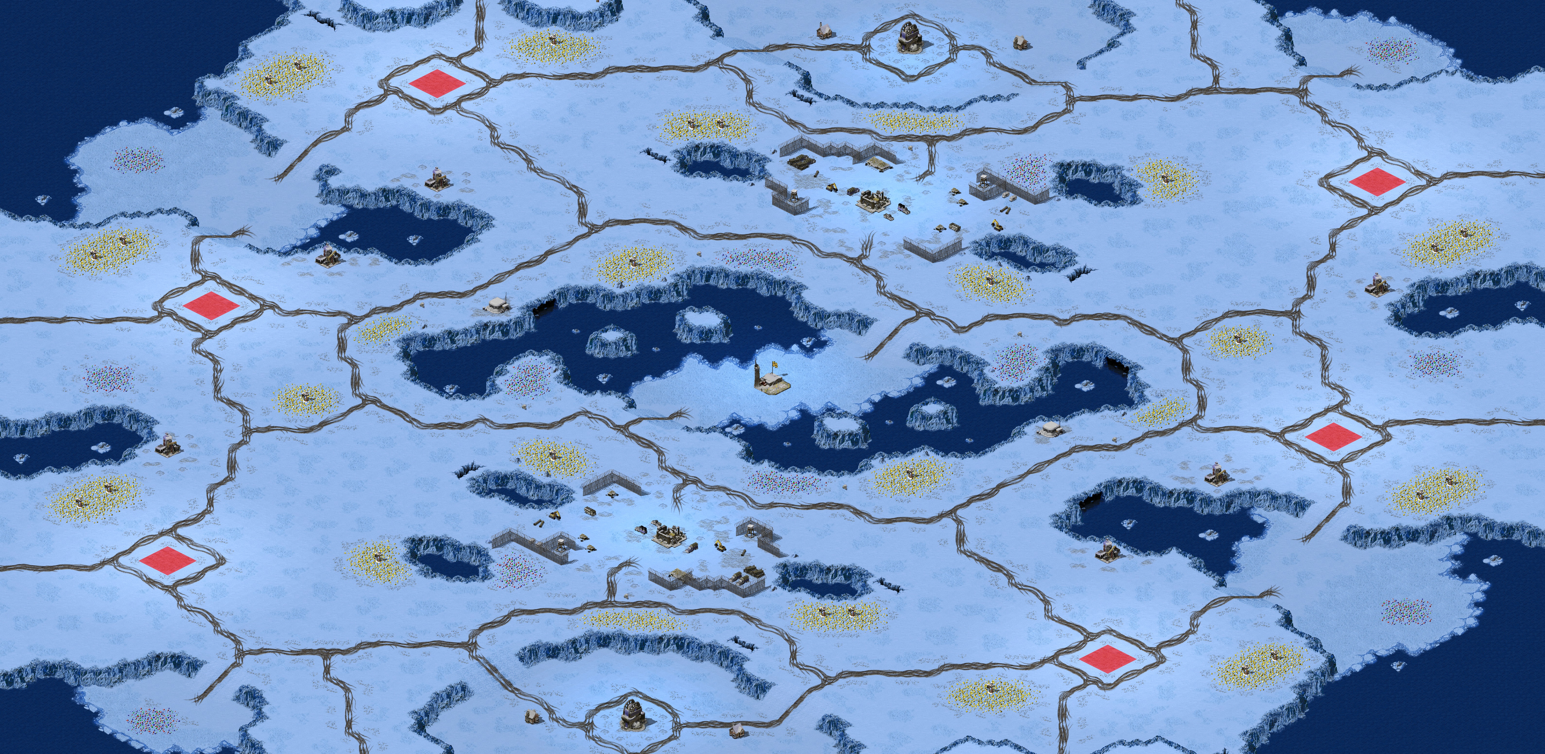 Rendered map: Antarctic Bloodbowl (6)