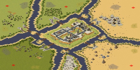 Rendered preview of city on a hill