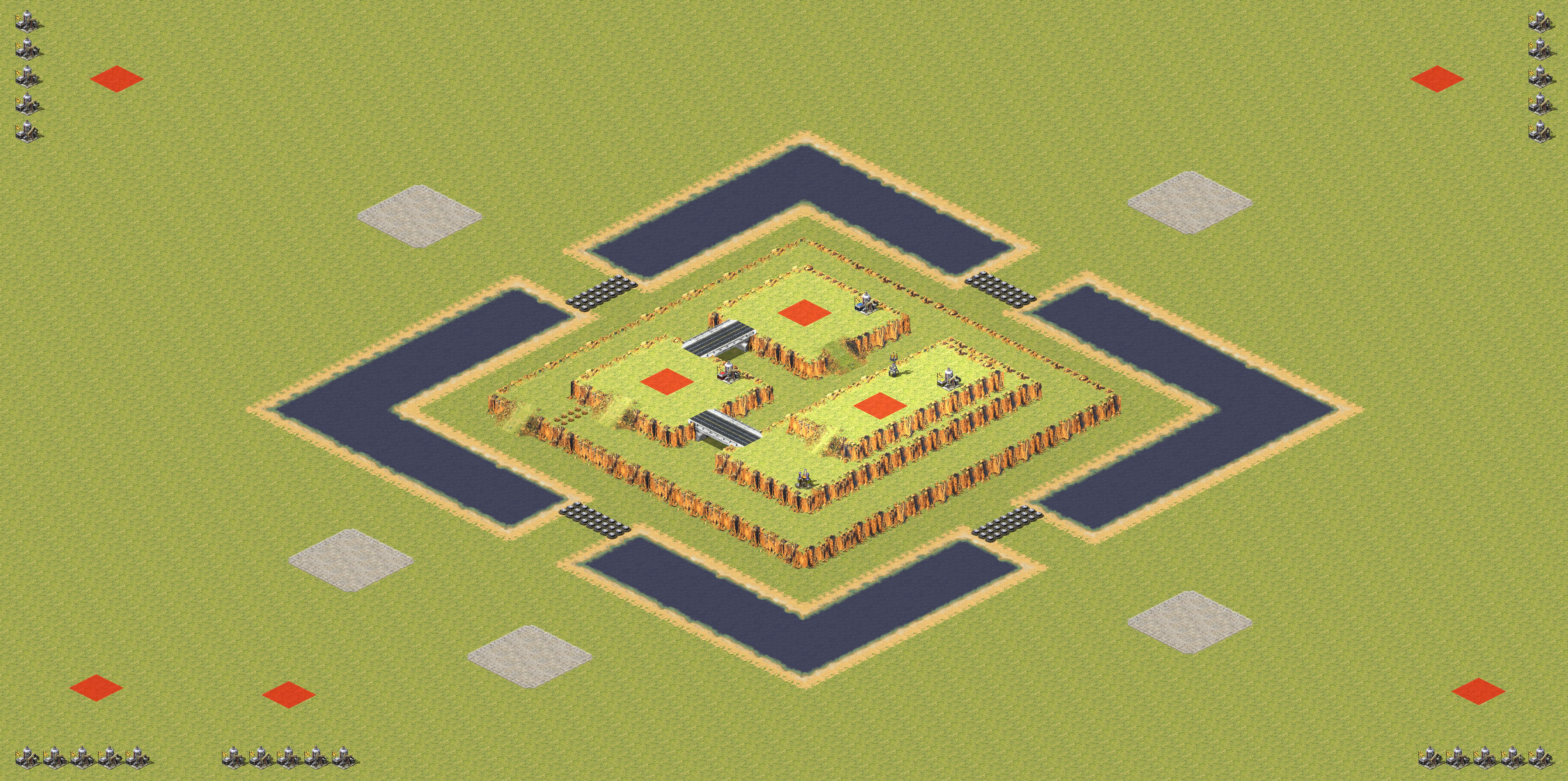 Rendered map: 3-Player High Ground Coop