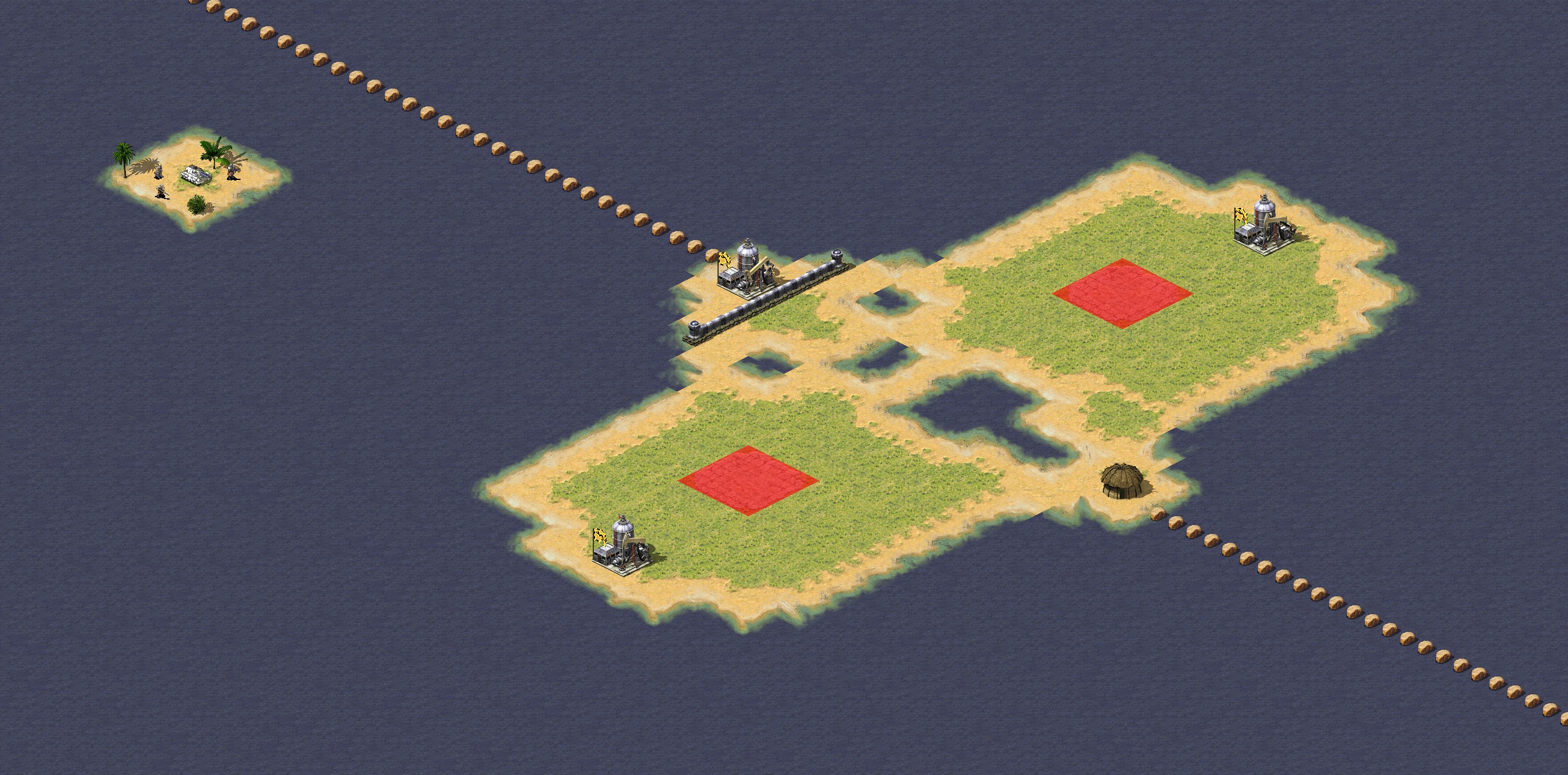 Rendered map: Ganglands 1v1