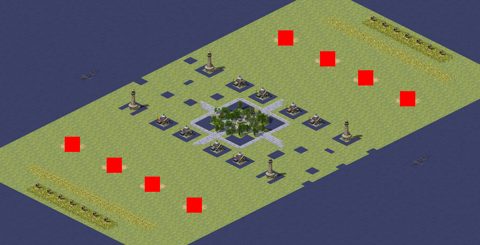 Rendered preview of Isolated Island Duel (4v4)