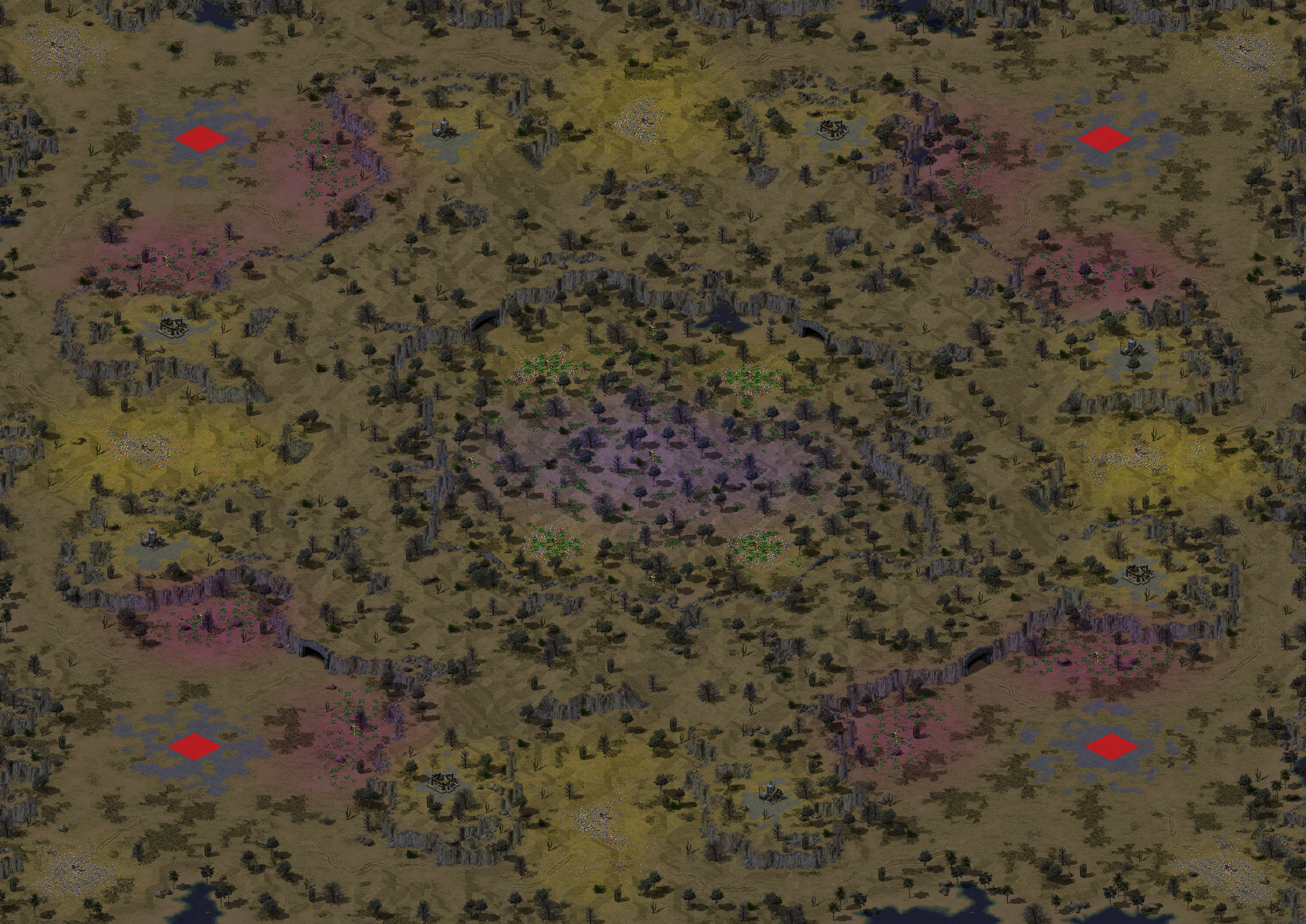 Rendered map: Crystal Forest