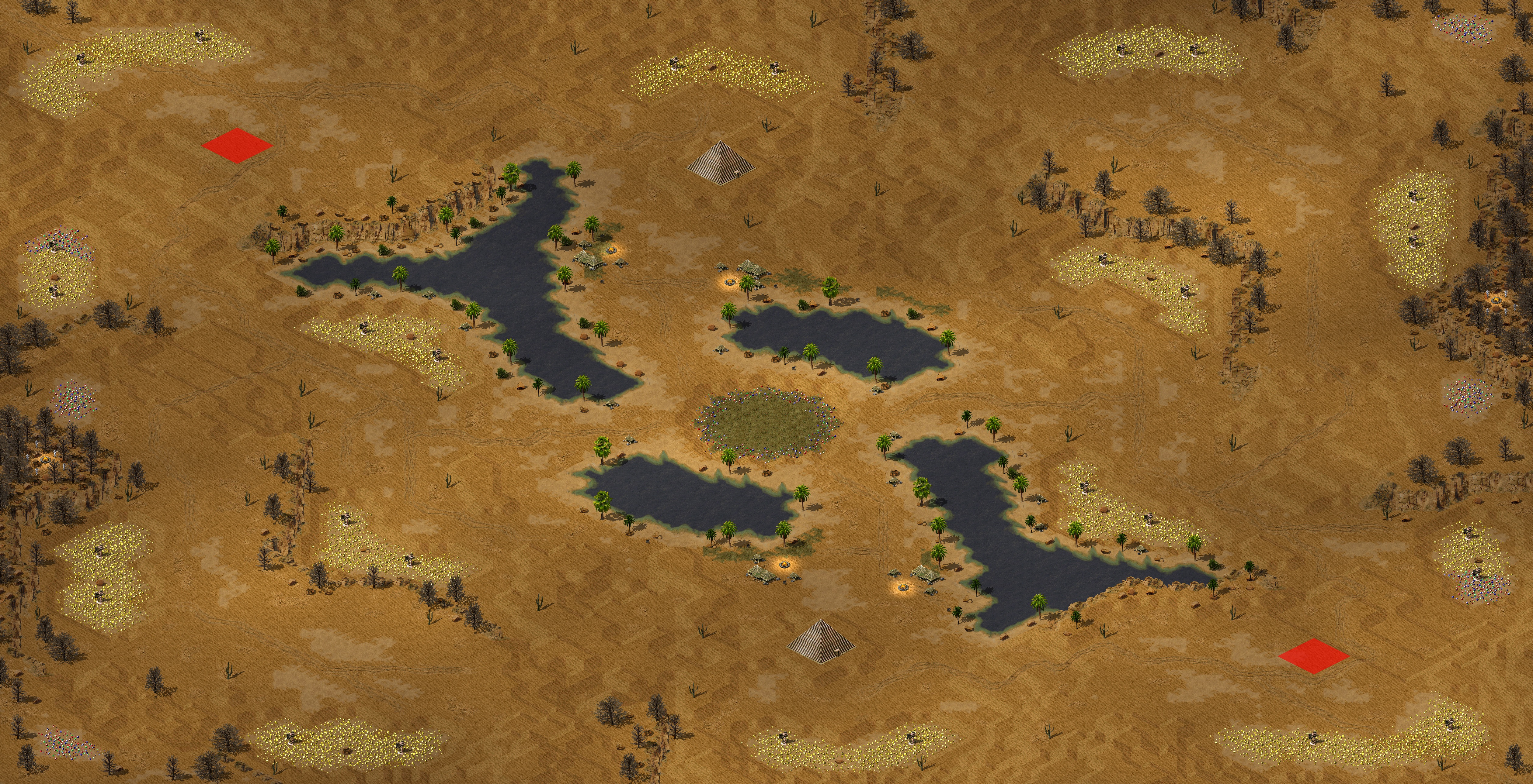 Rendered map: arabian oasis