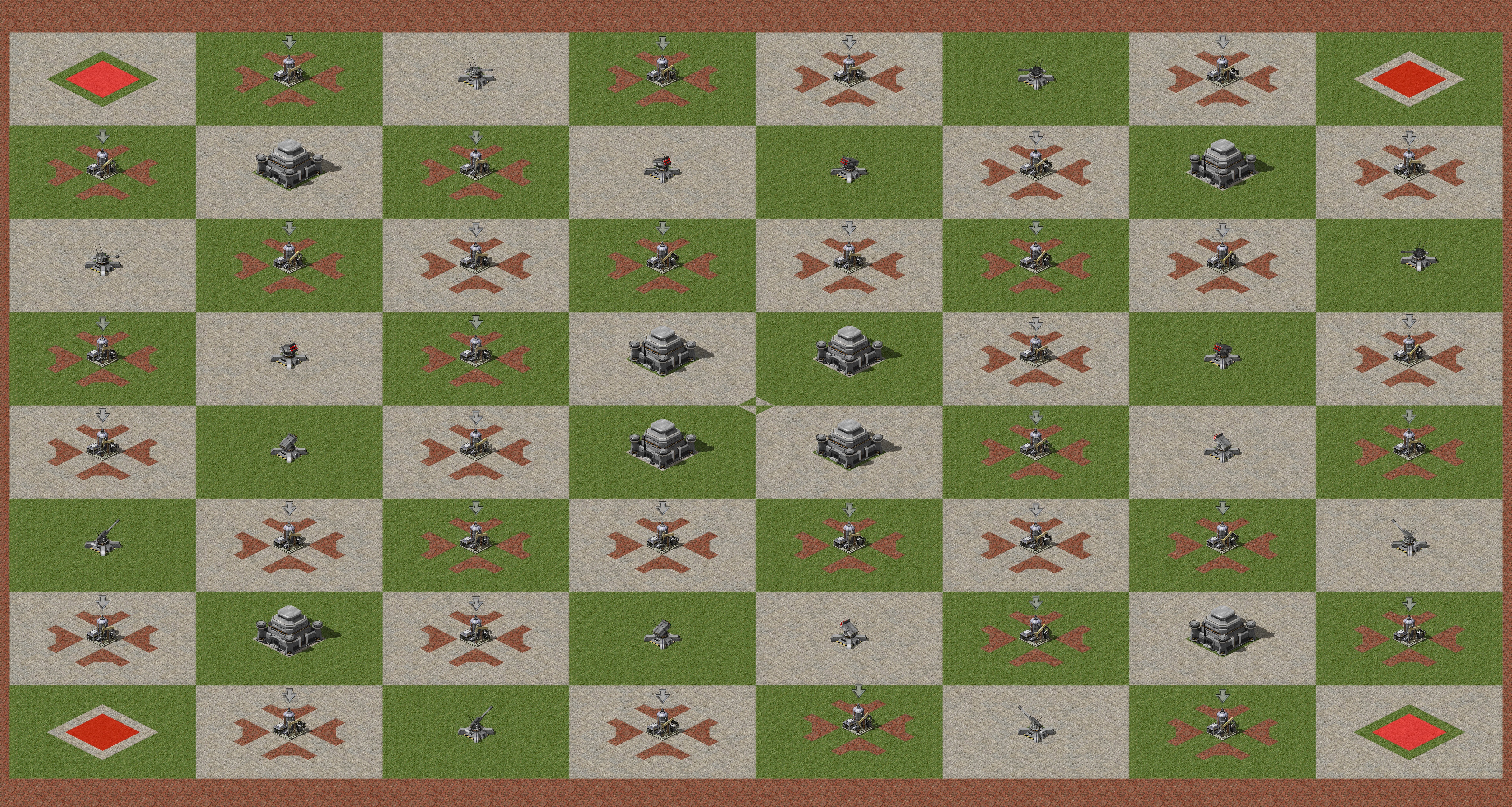 Rendered map: Chessboard