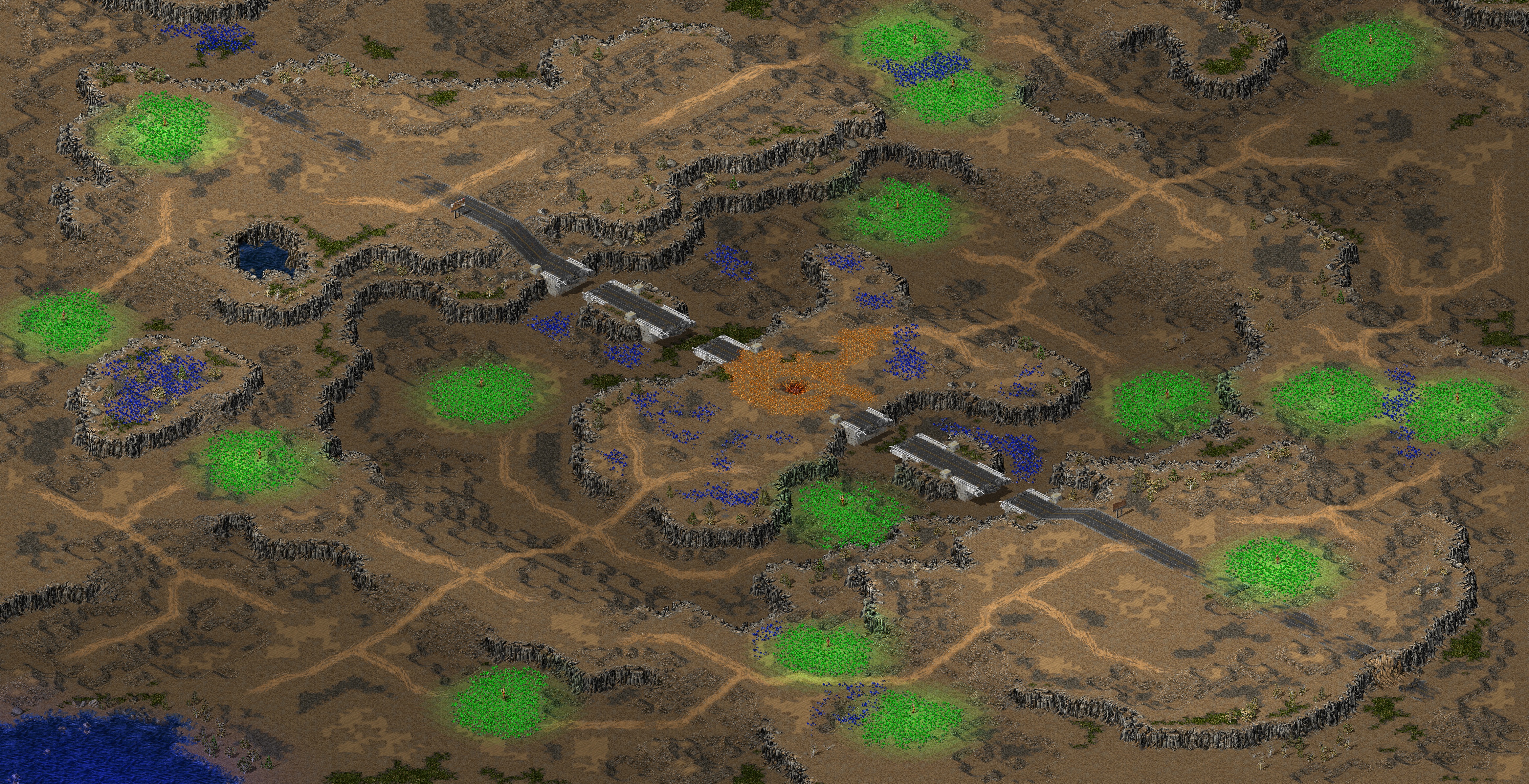 Rendered map: Pit or Plateau