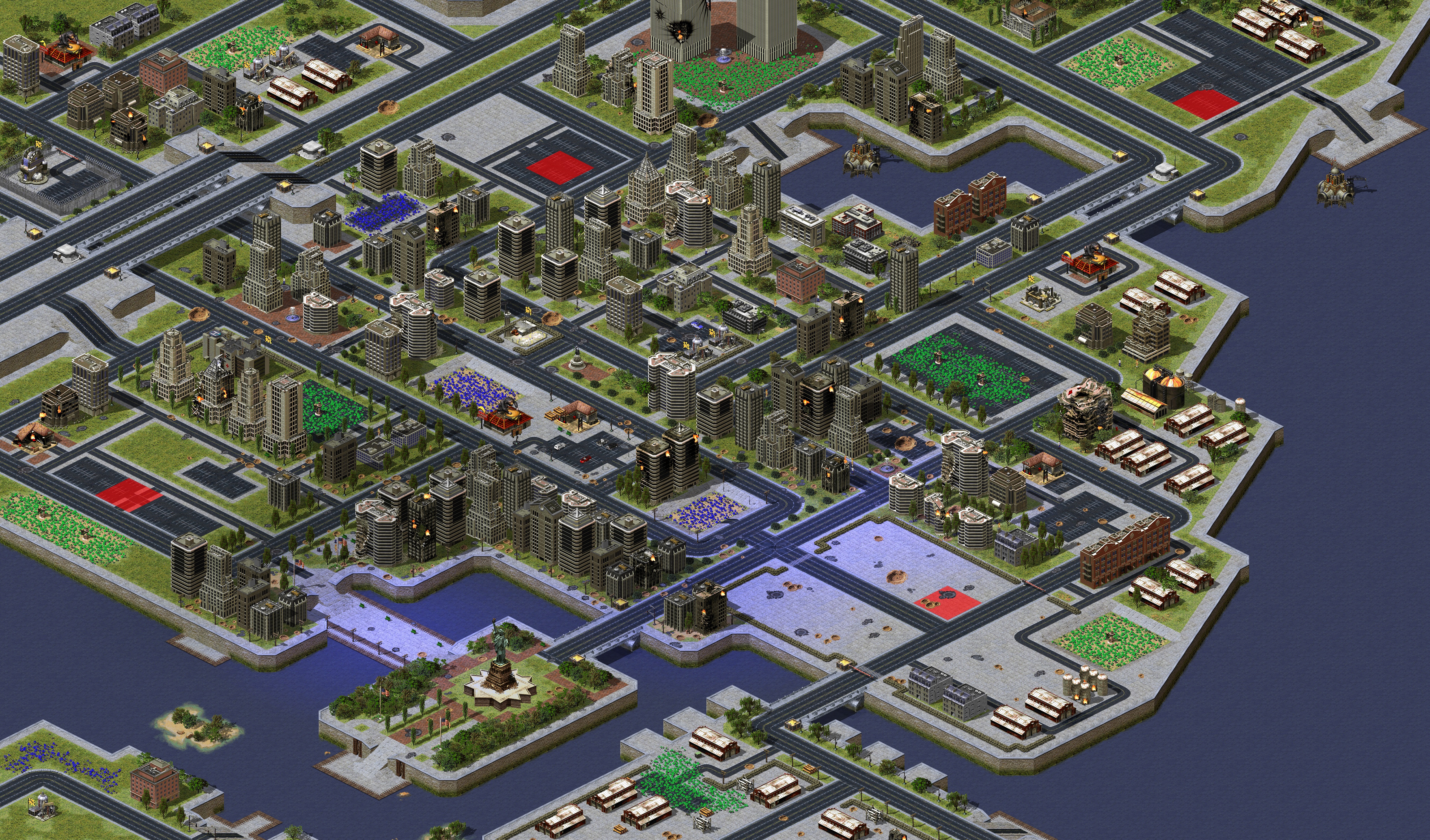 Rendered map: [YR] World Alliance Campaign - Map 1