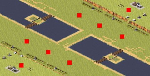 Rendered preview of 4v4 One in Back - Bridge
