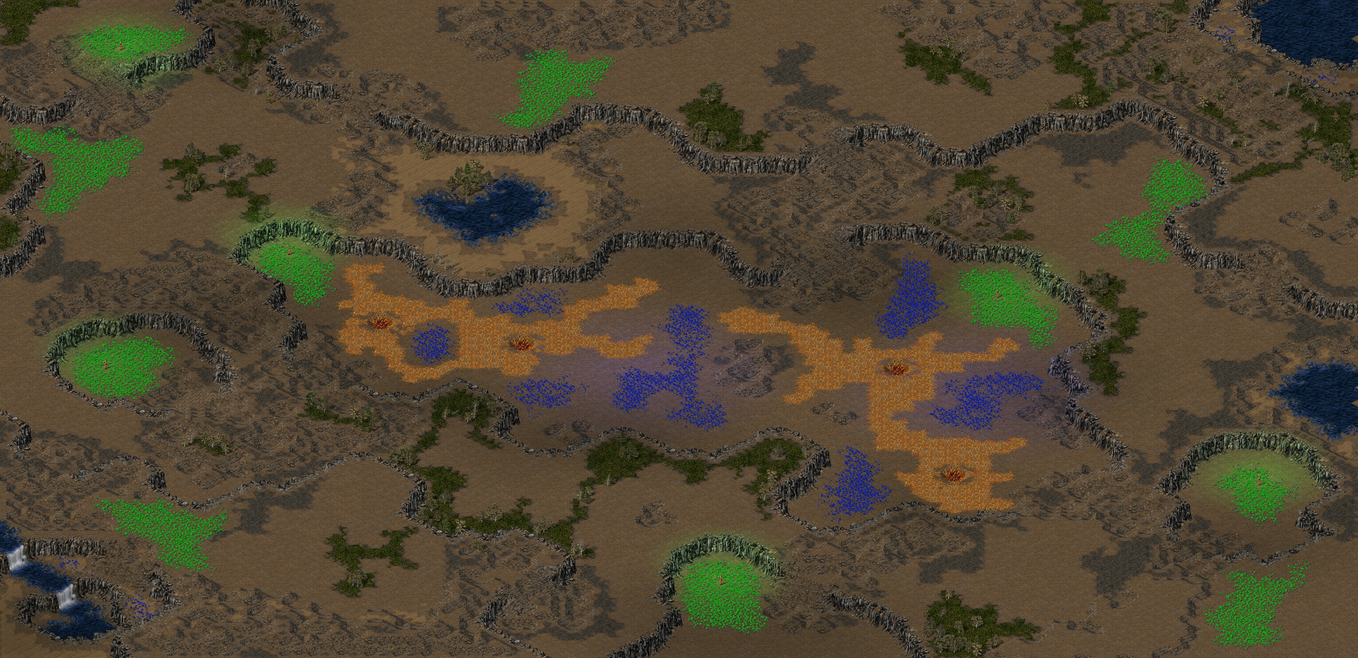 Rendered map: Sinkholes