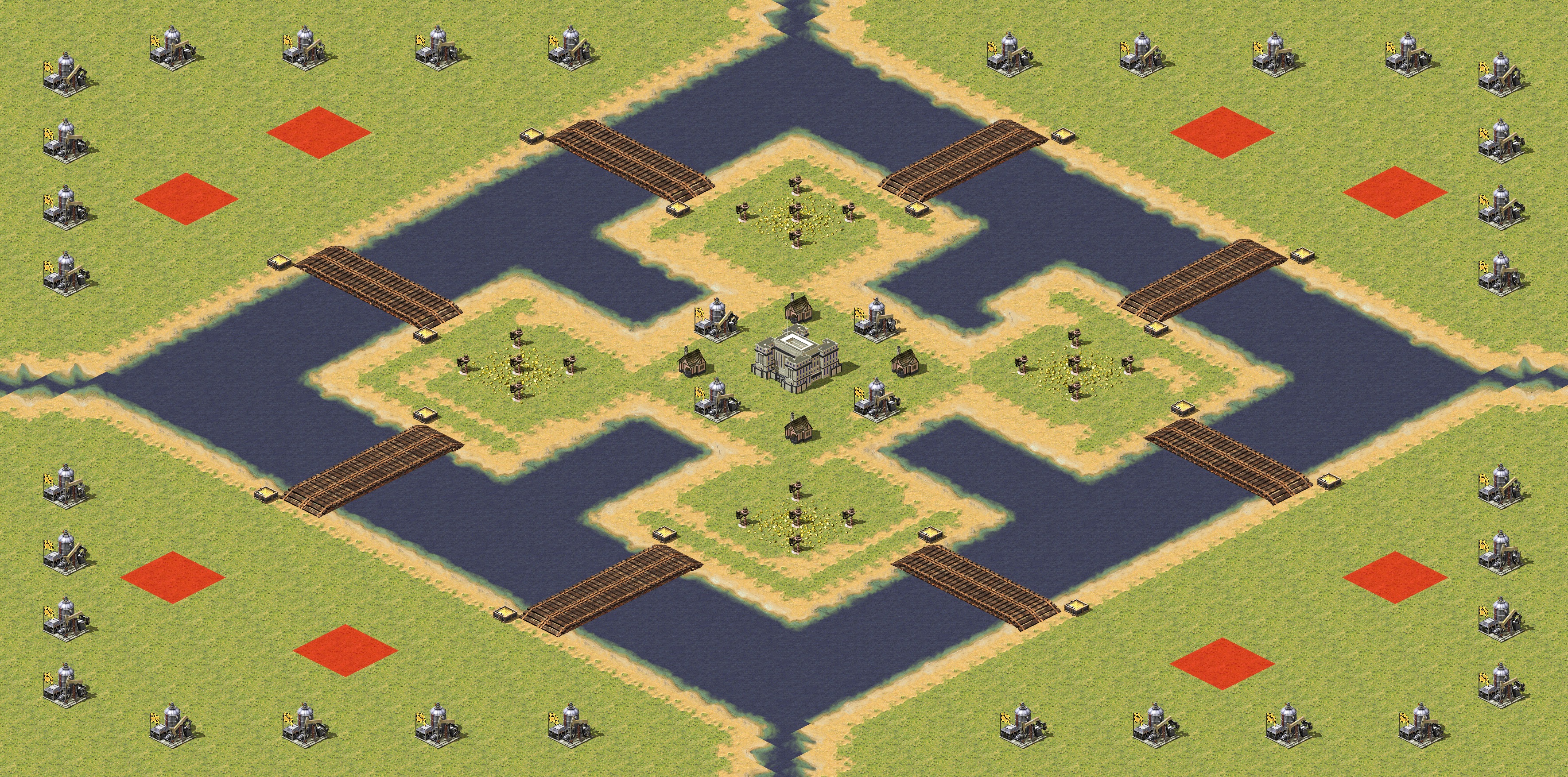 Rendered map: Circle 2v2v2v2