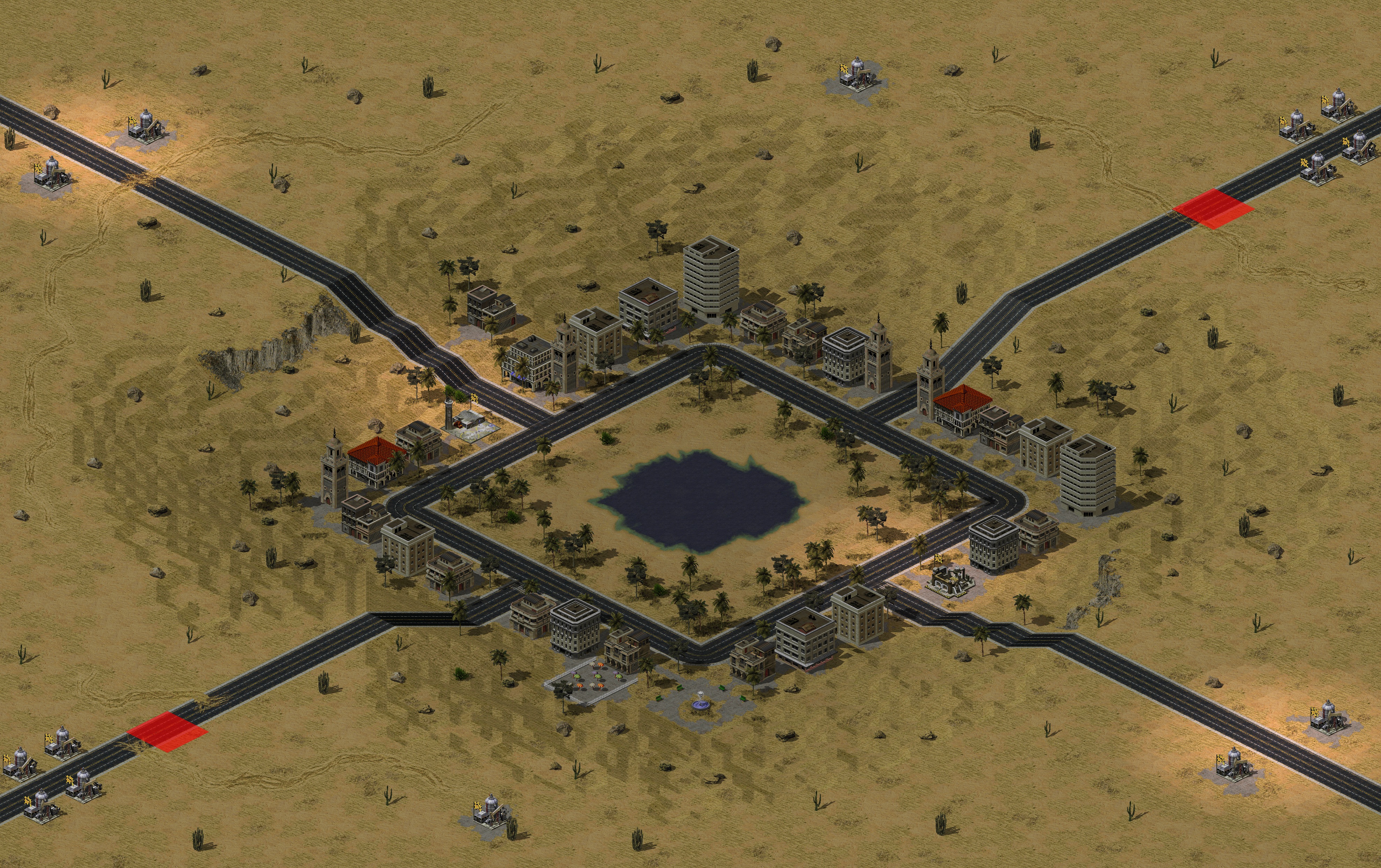 Rendered map: Sahara Mirage (Megawealth)