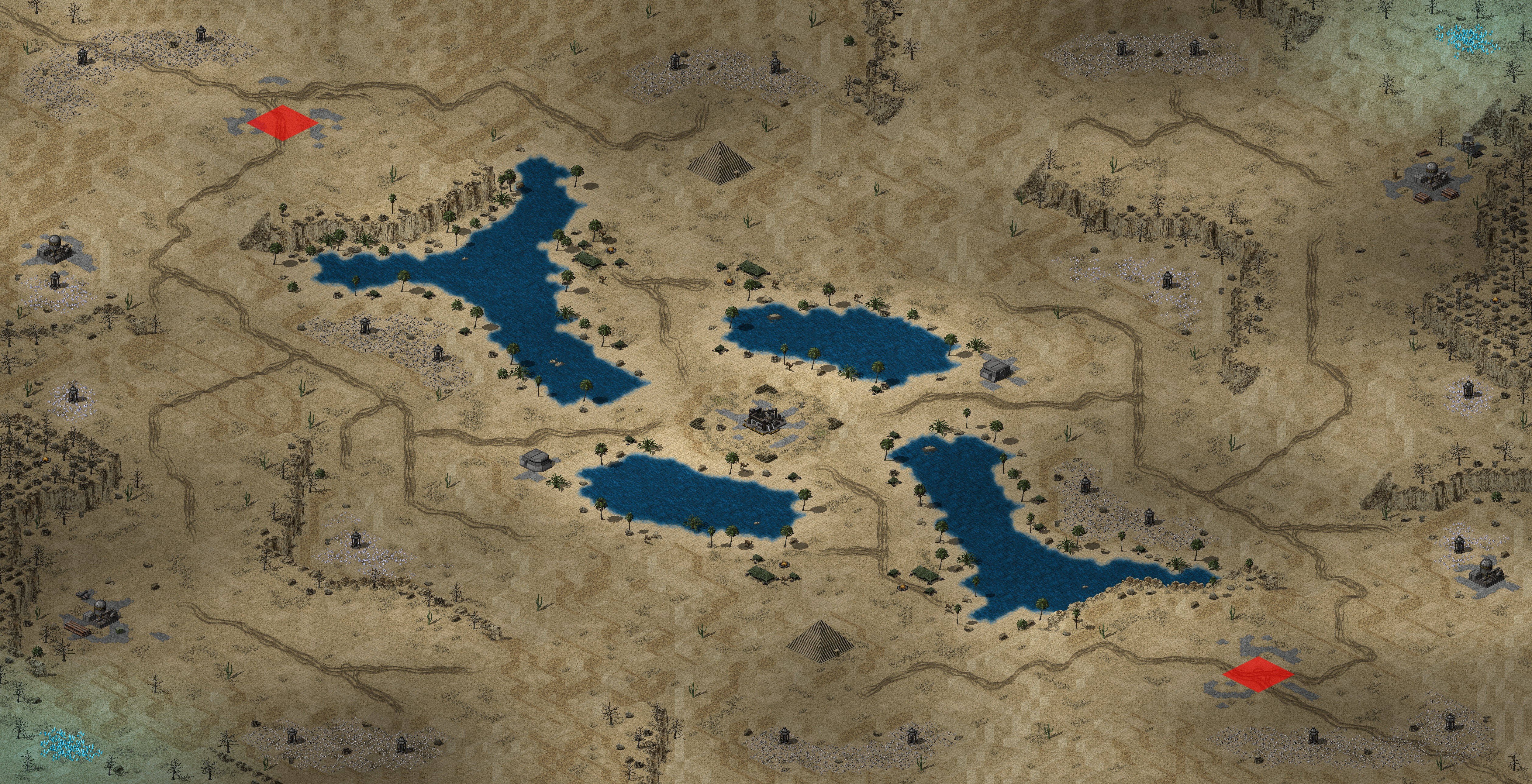 Rendered map: Arabian Oasis