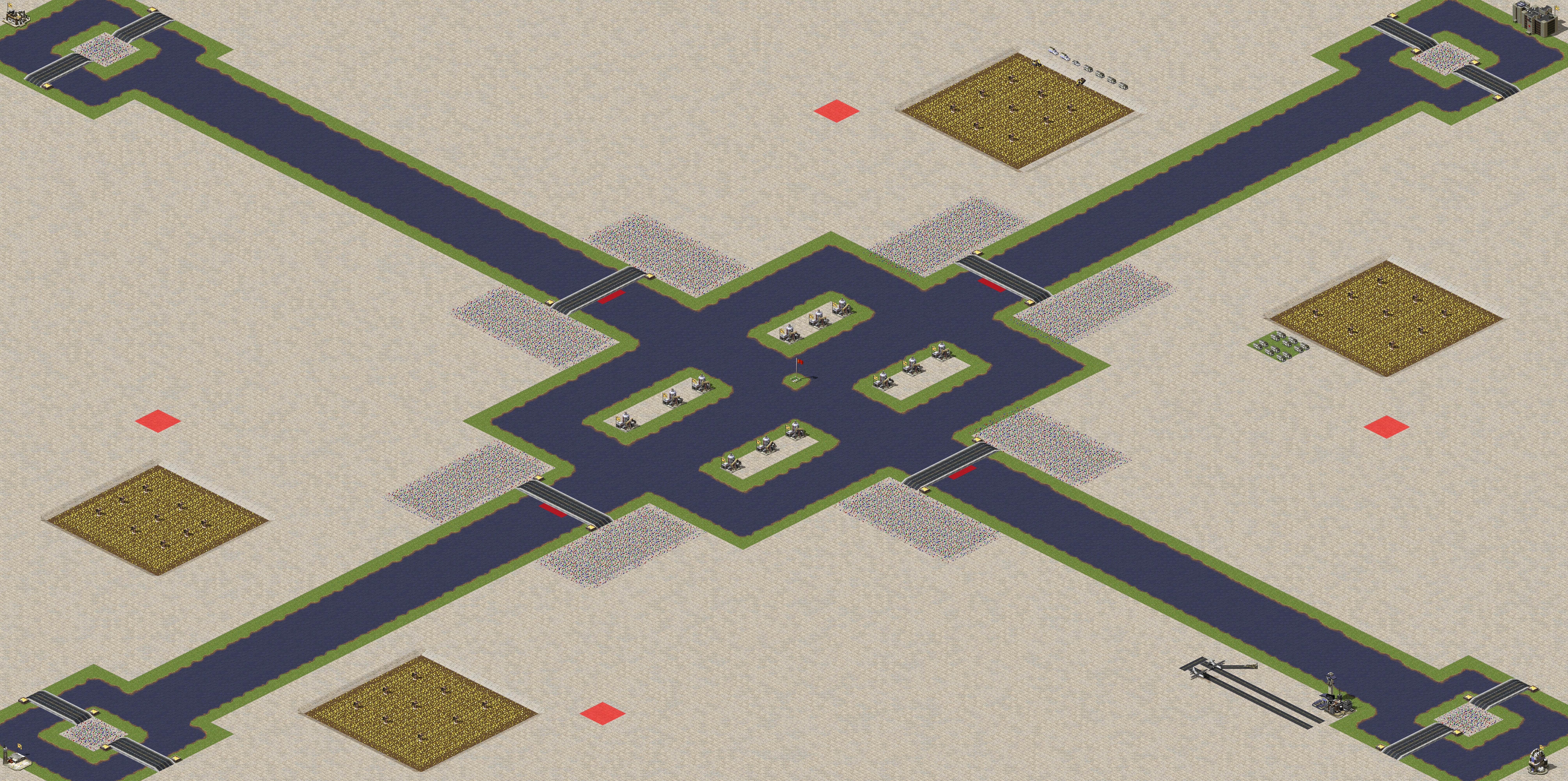Rendered map: Fair Four-Way Battle