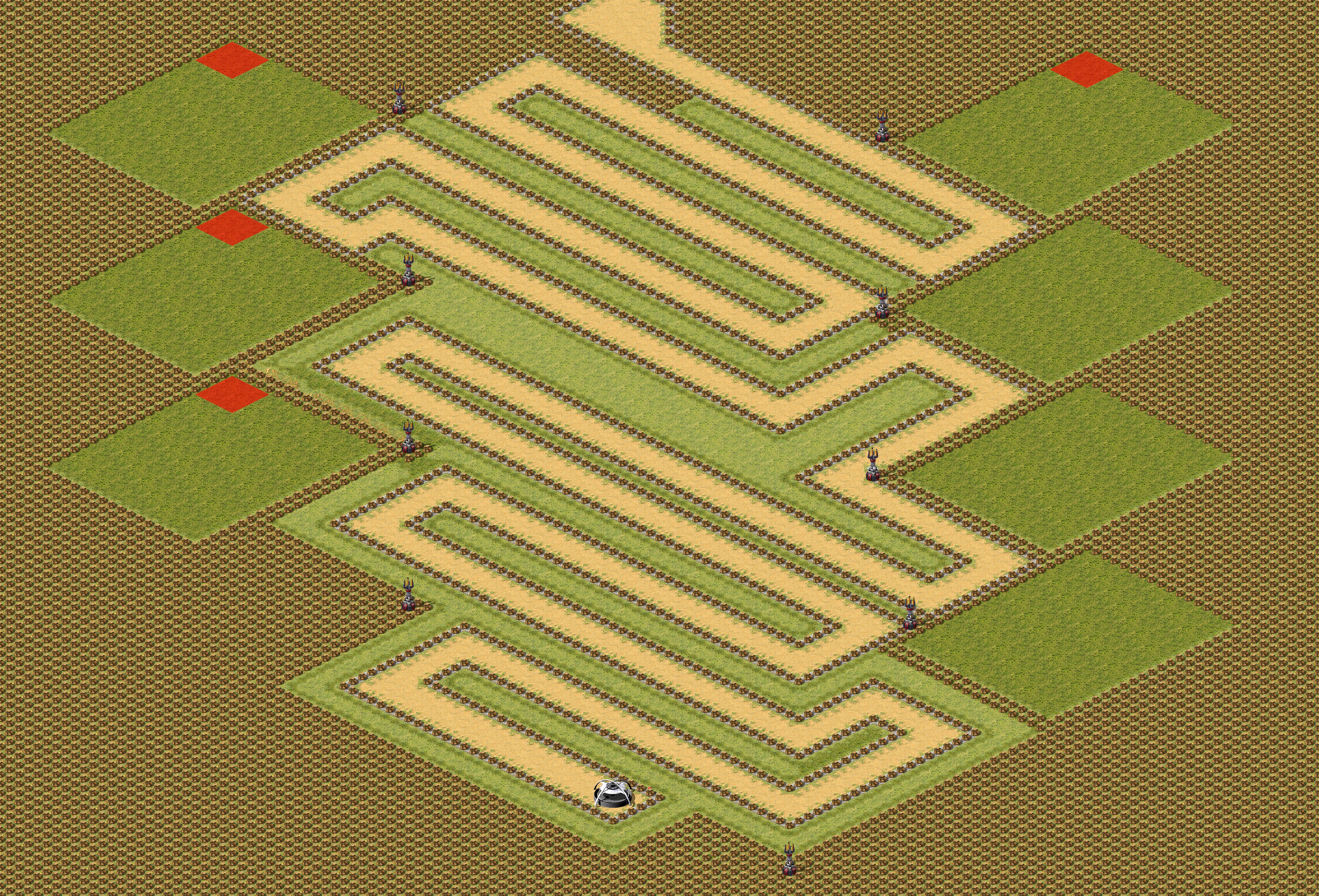 Rendered map: Snarks Tower Defense v3 (5)